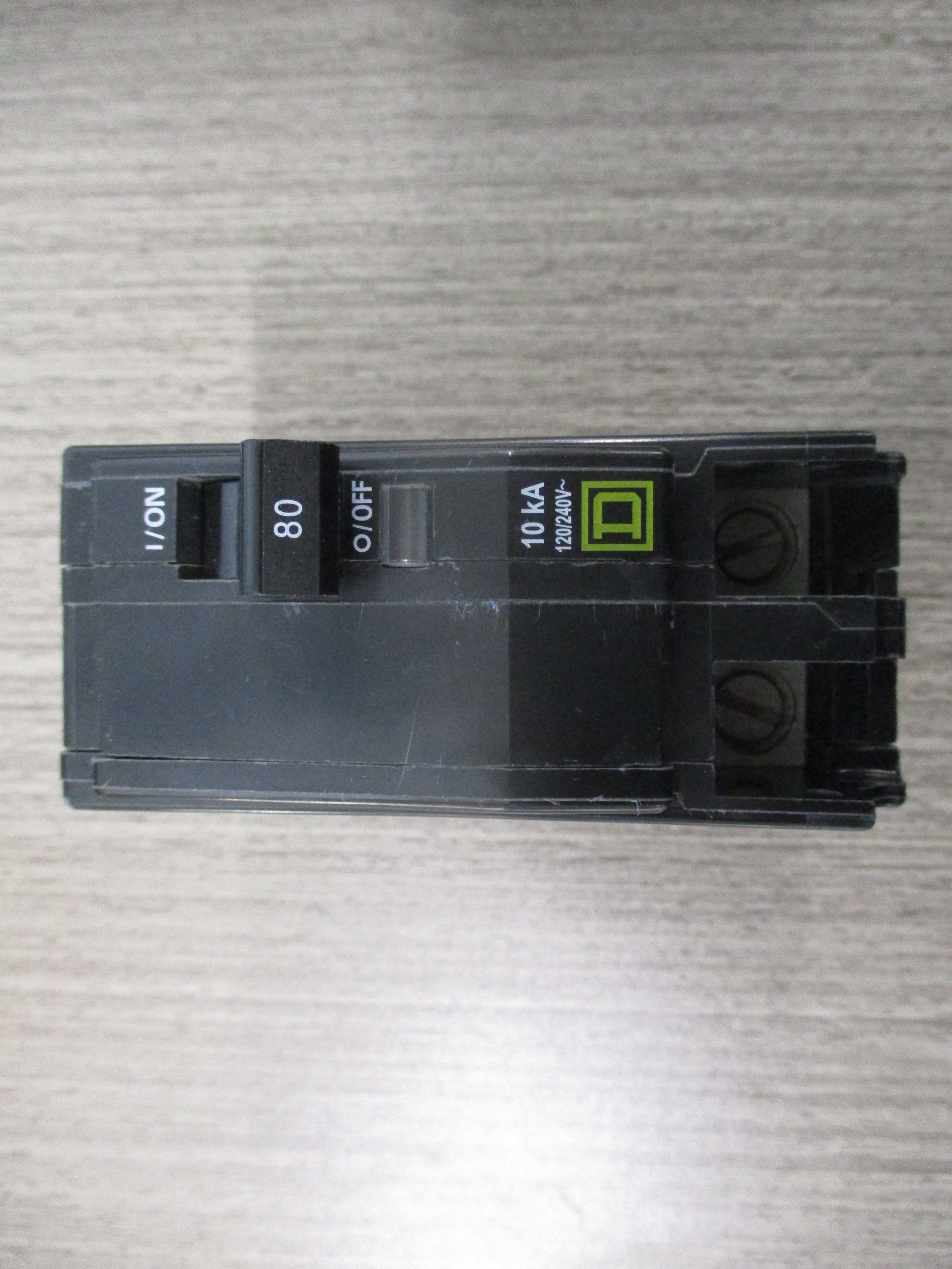Square D Bolt-on Circuit Breaker QOB280 80A 120/240V 2P Used
