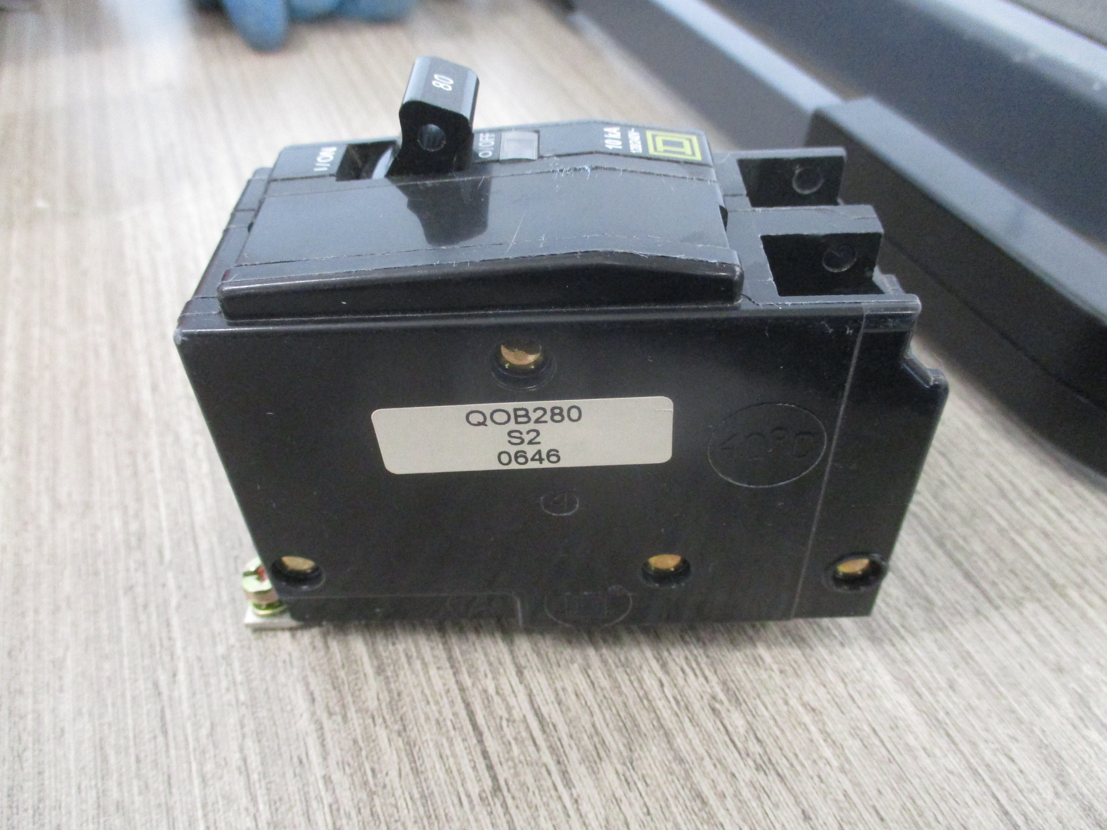 Square D Bolt-on Circuit Breaker QOB280 80A 120/240V 2P Used