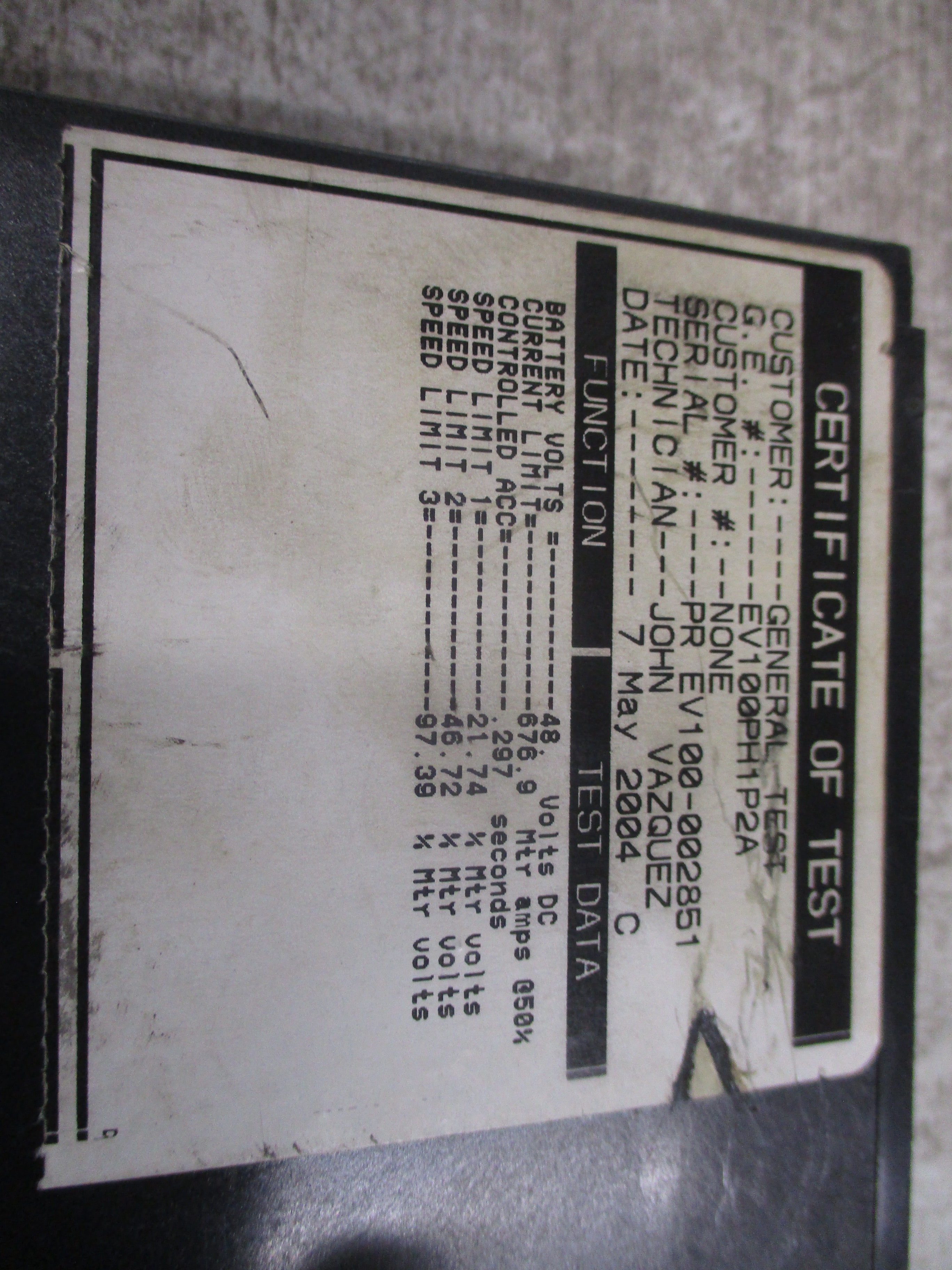 GE Oscillator Assembly IC3645EV Used