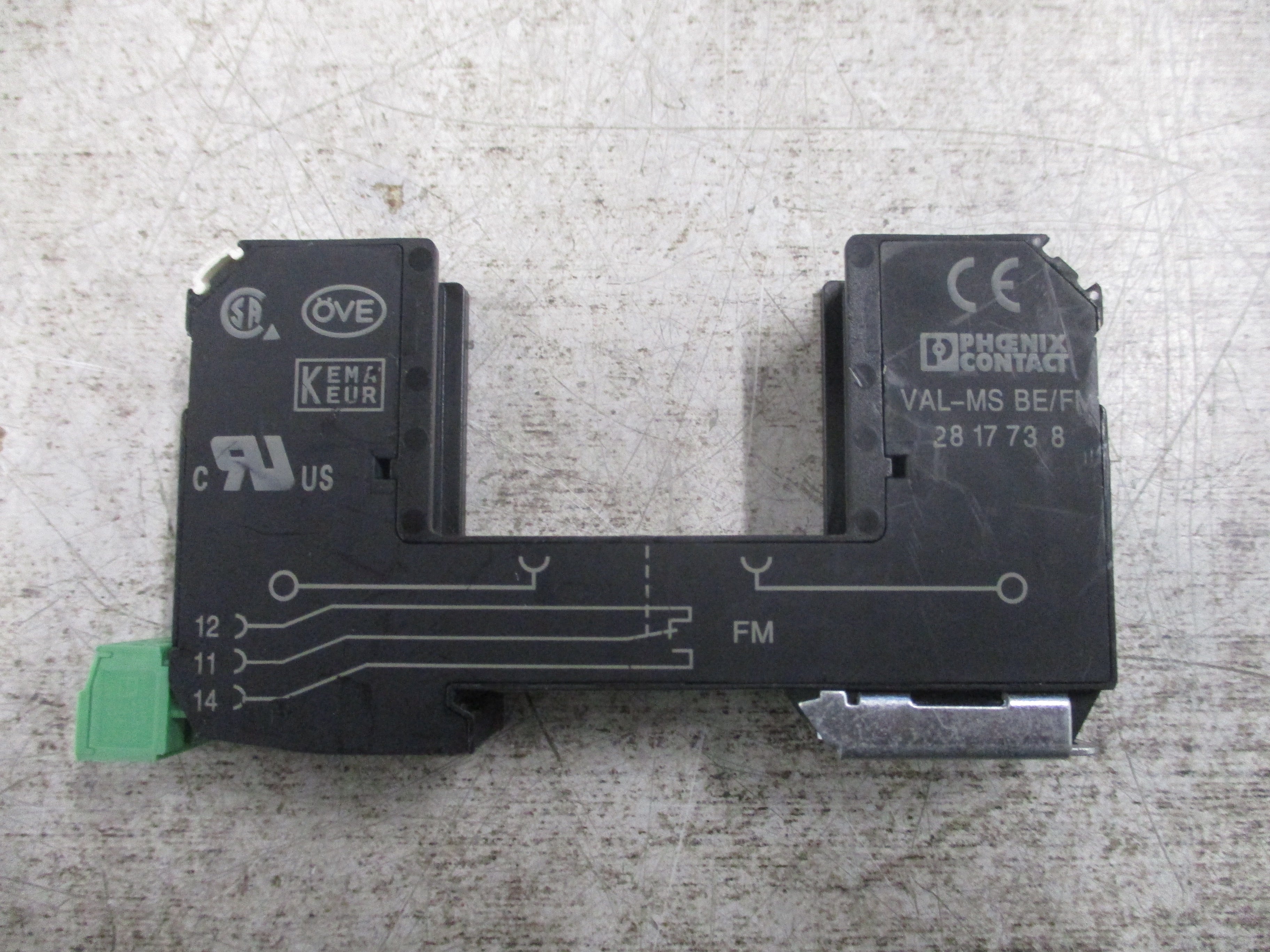 Phoenix Contact VAL MS BE/FM Arrester Base 2817738 Used