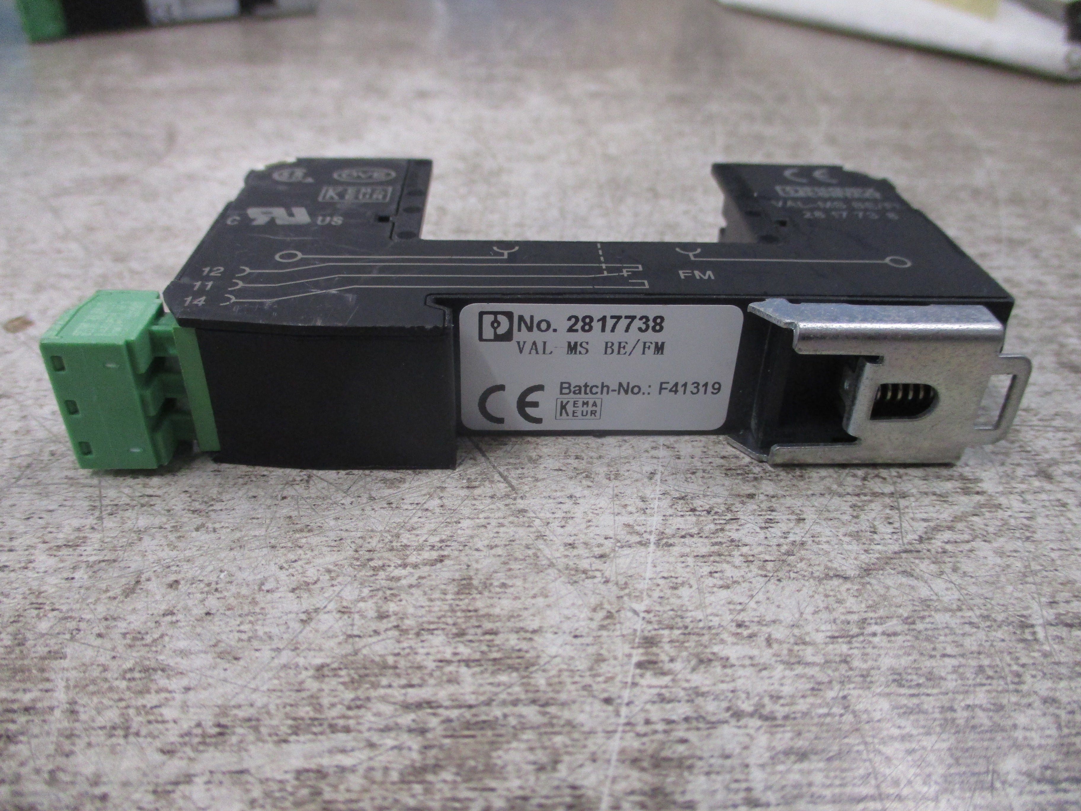 Phoenix Contact VAL MS BE/FM Arrester Base 2817738 Used