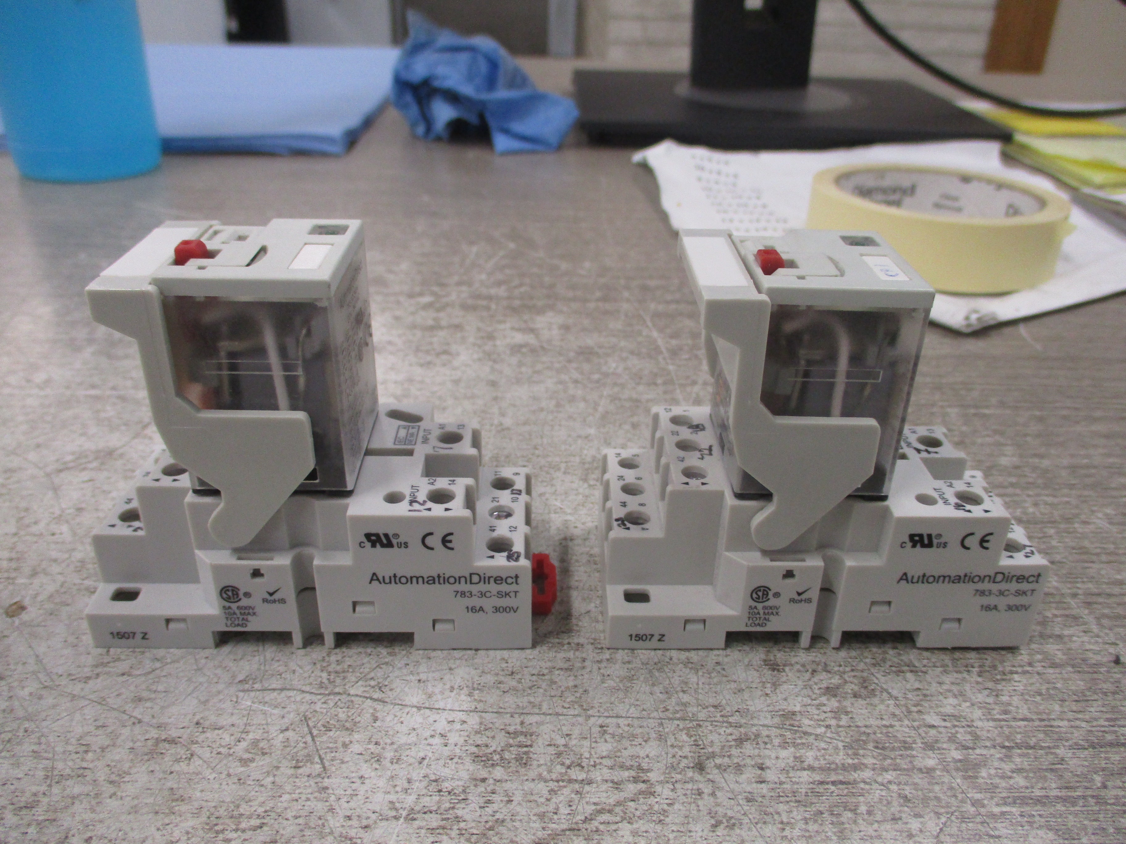 Automation Direct Relay 783-3C-240A 240V Coil W/Base *Lot of 2* Used