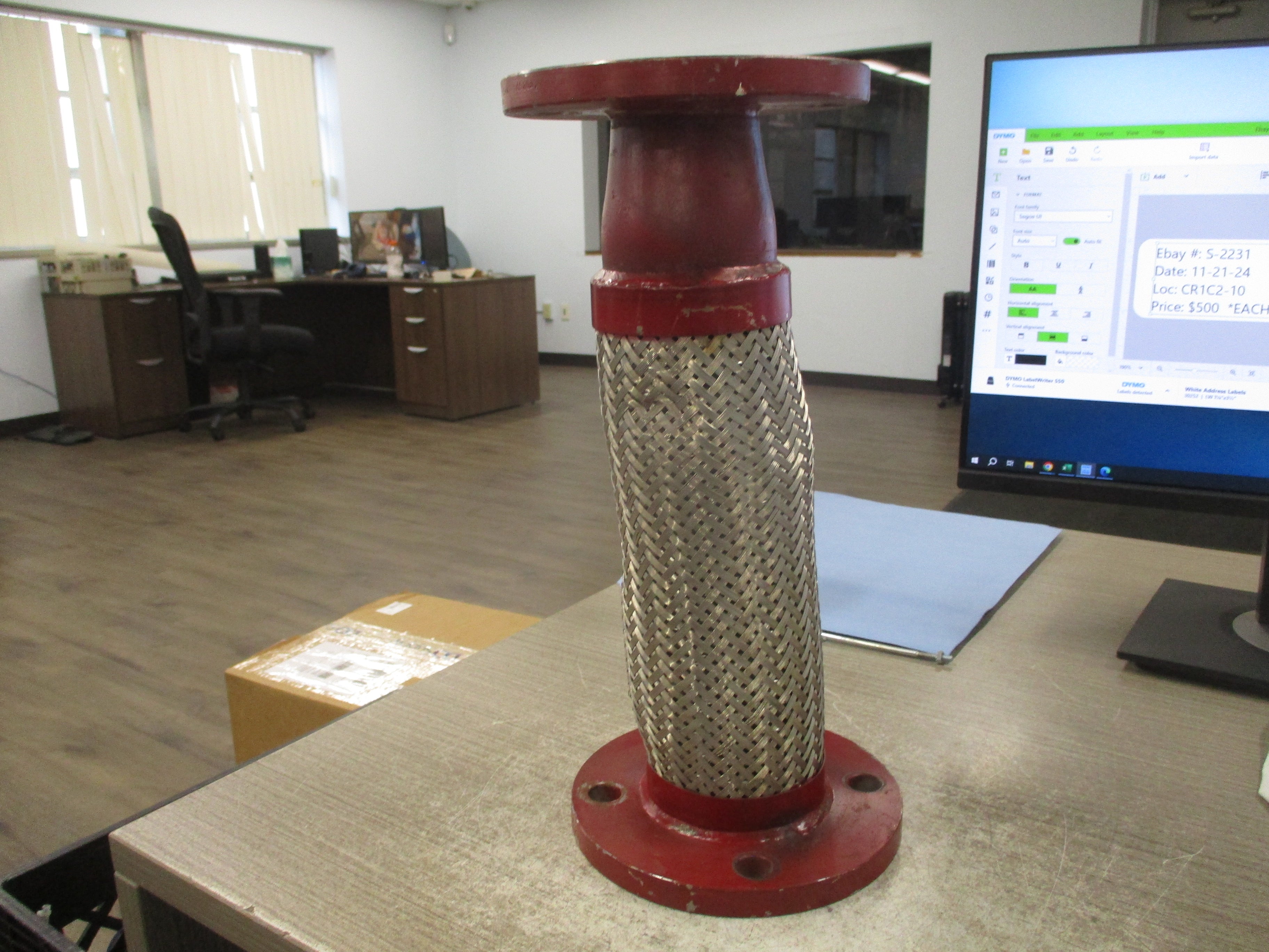 Misc. Brand Flexible Conduit PF0250 L-490 Size: 2.5" Length: 12" Used