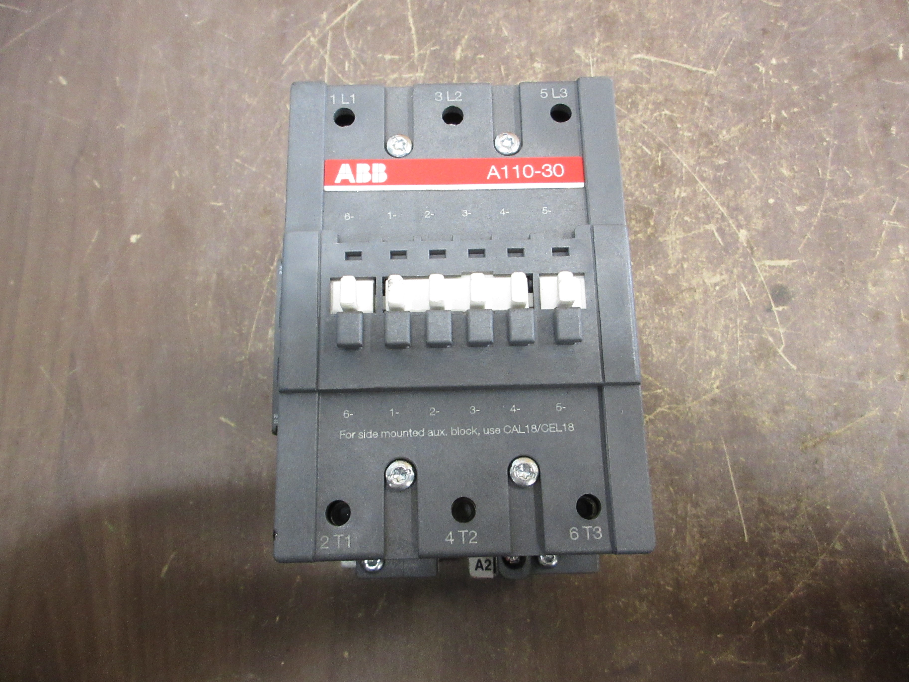 ABB Contactor A110-30 110-120V Coil 140A (1) Aux Contact Used