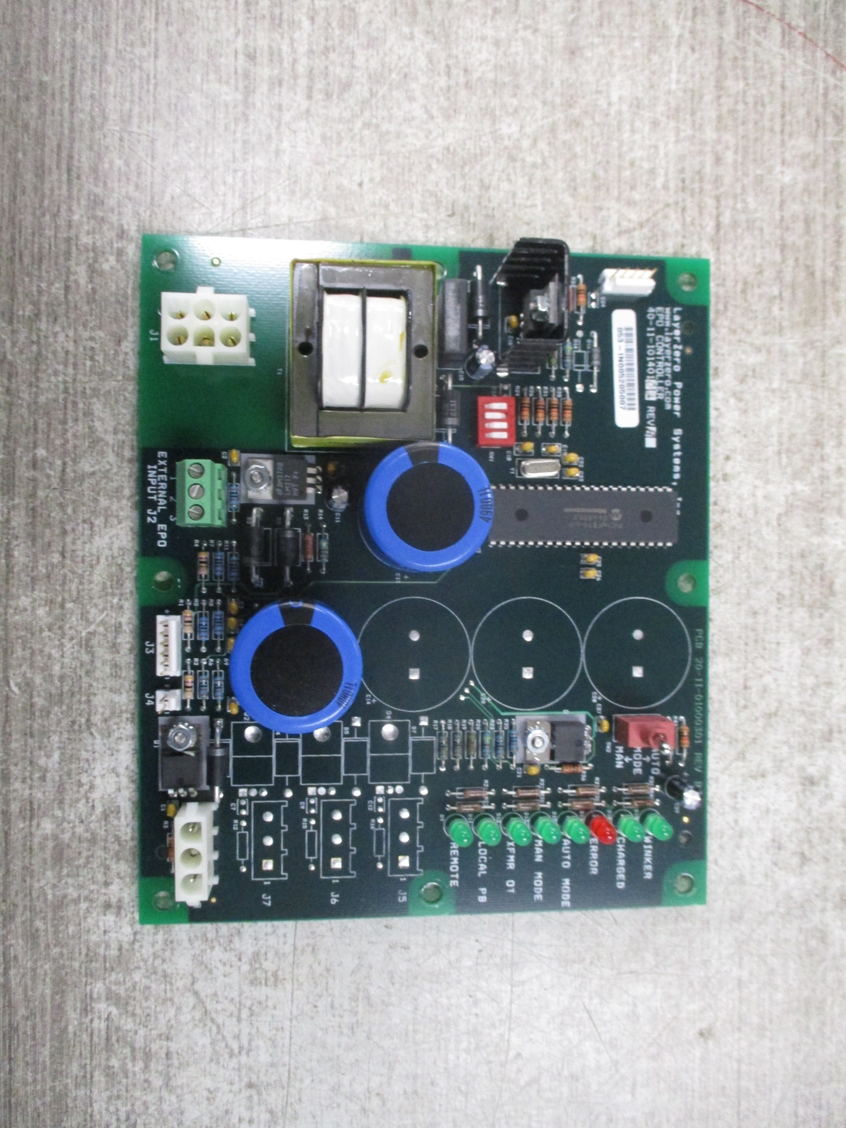 LayerZero EPO Controller 40-11-10140102 Rev. B Used