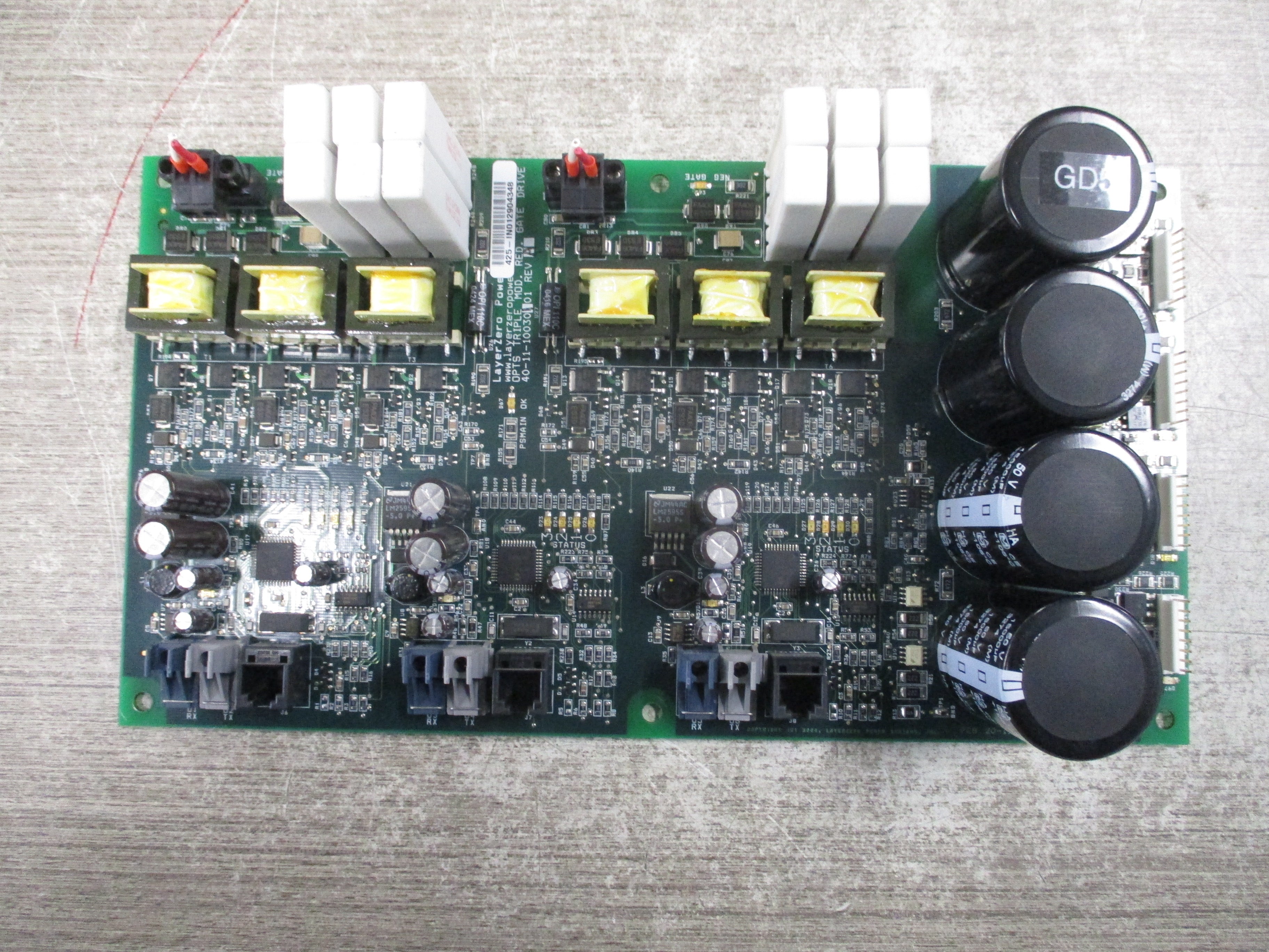 LayerZero OPTS Triple Mod. Red. Gate Drive Board 40-11-10030101 Rev. A Used