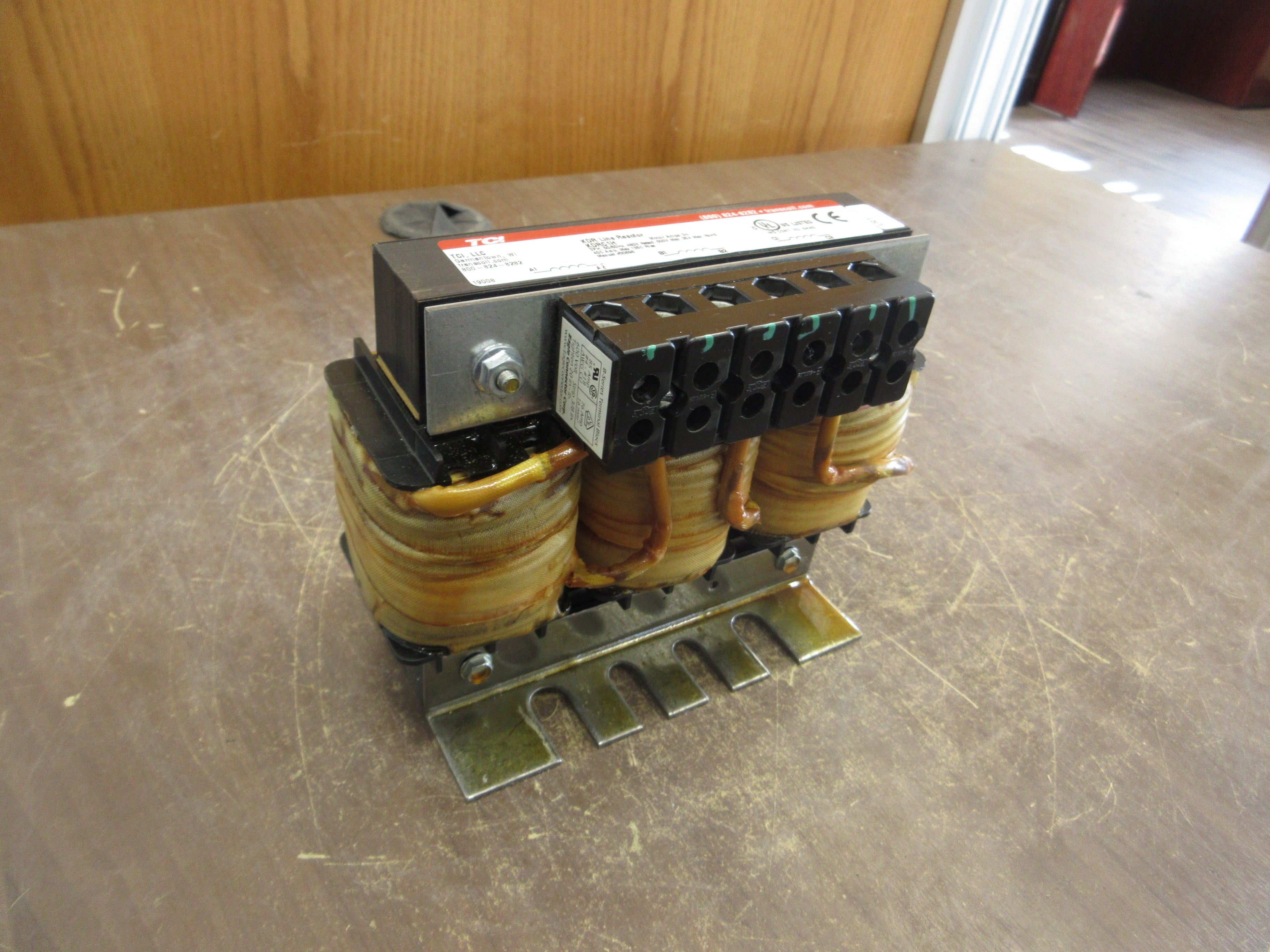 TCI KDR Line Reactor KDRC1H 34A Motor 480V 3Ph 50/60Hz Used