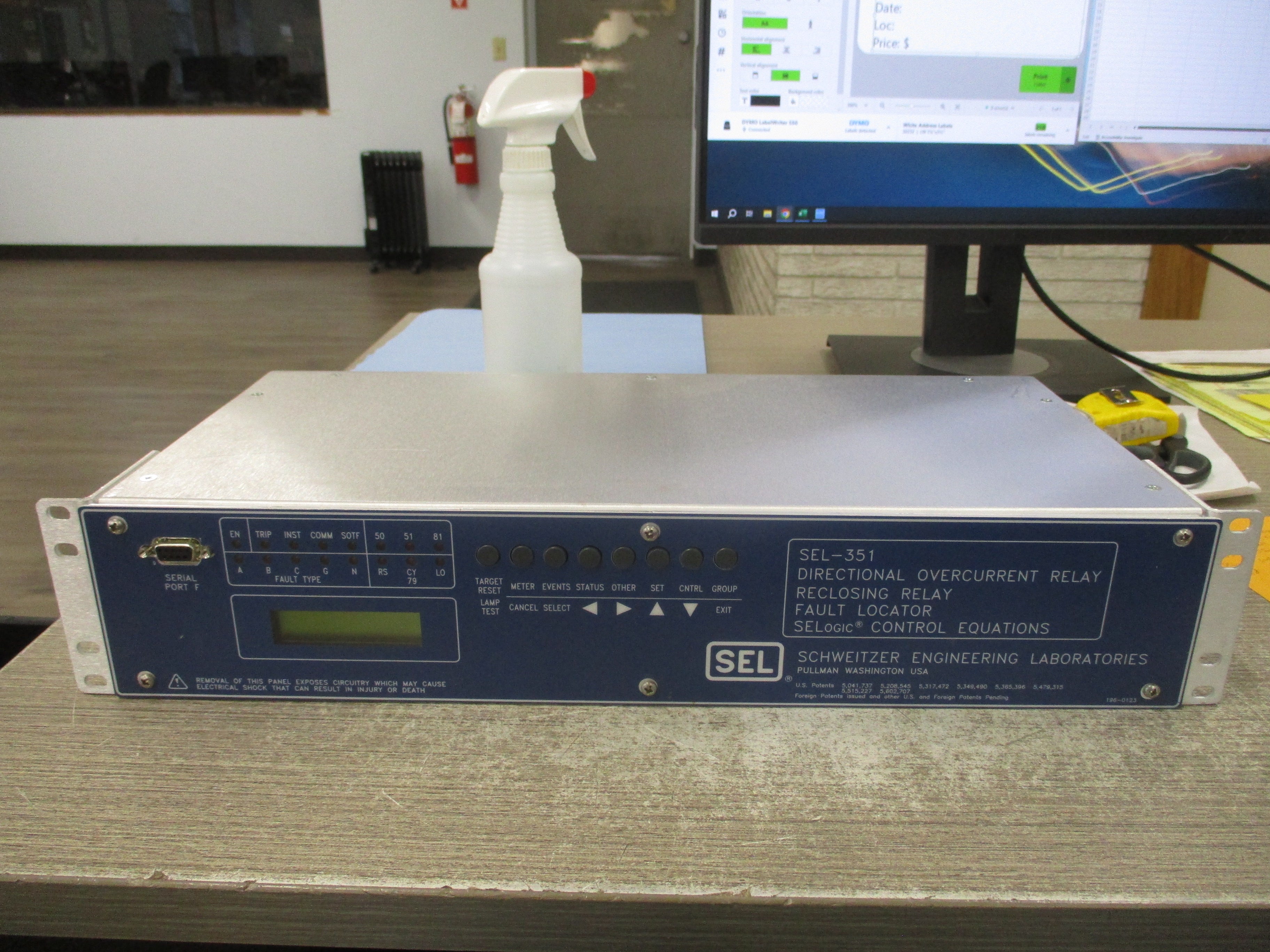 SEL SEL-351 Directional Overcurrent Relay Reclosing Relay Fault Locator
