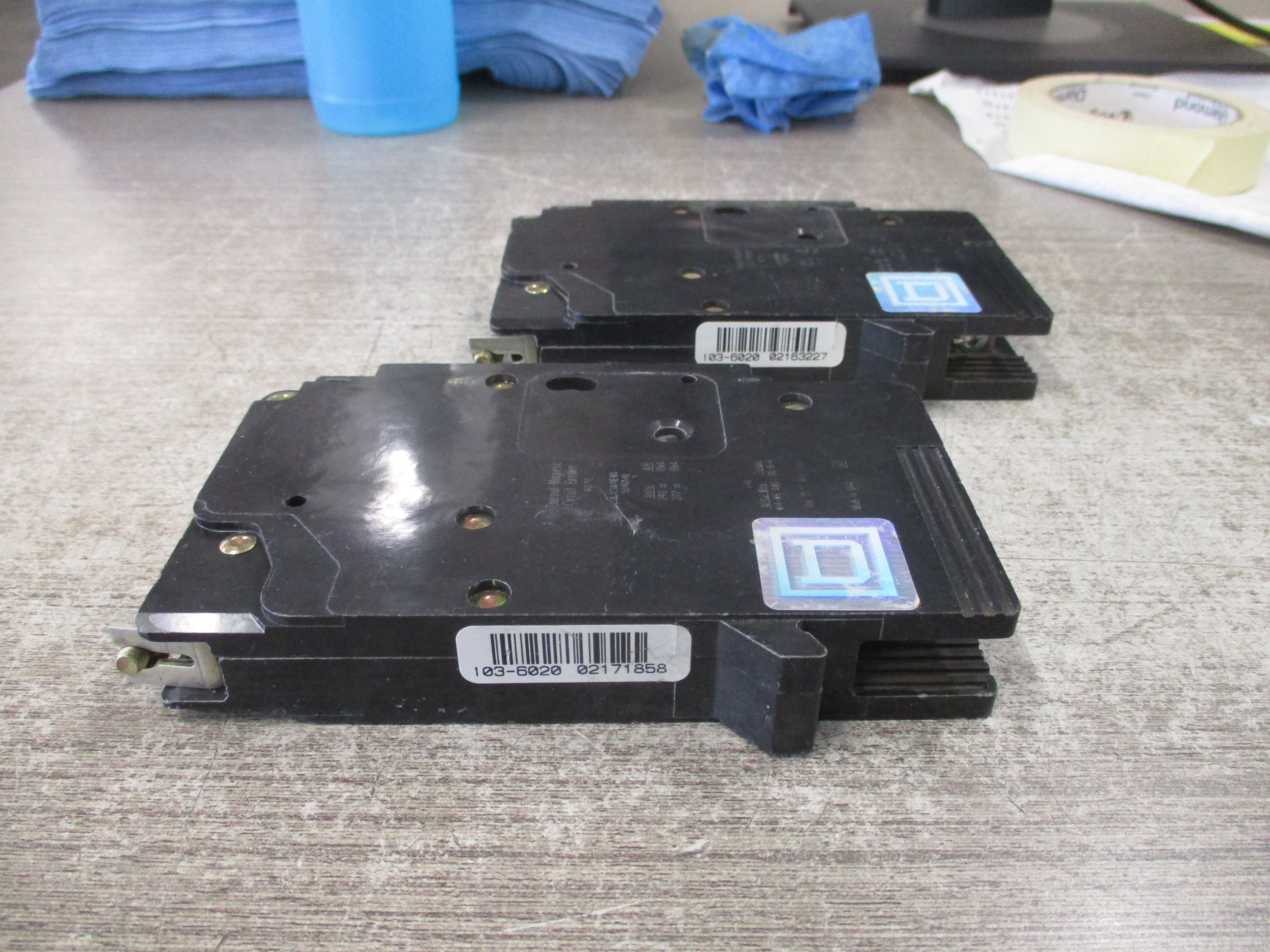 Square D Bolt-on Circuit Breaker EDB14020 S1 20A 277V 1P *Lot of 2* Used