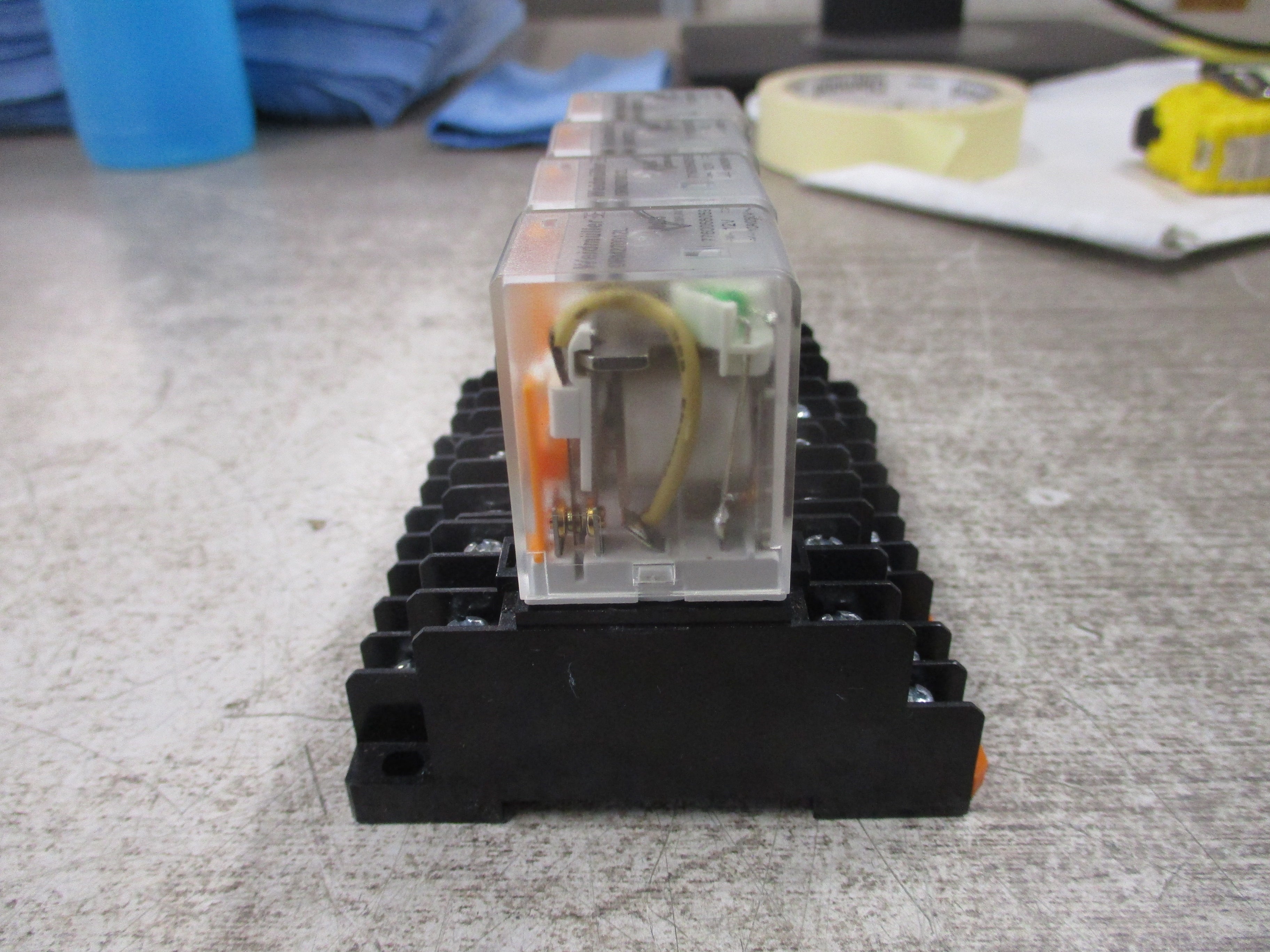 Weidmuller Relay DRM270012L 12DVC Coil W/Base * Lot of 4 * Used