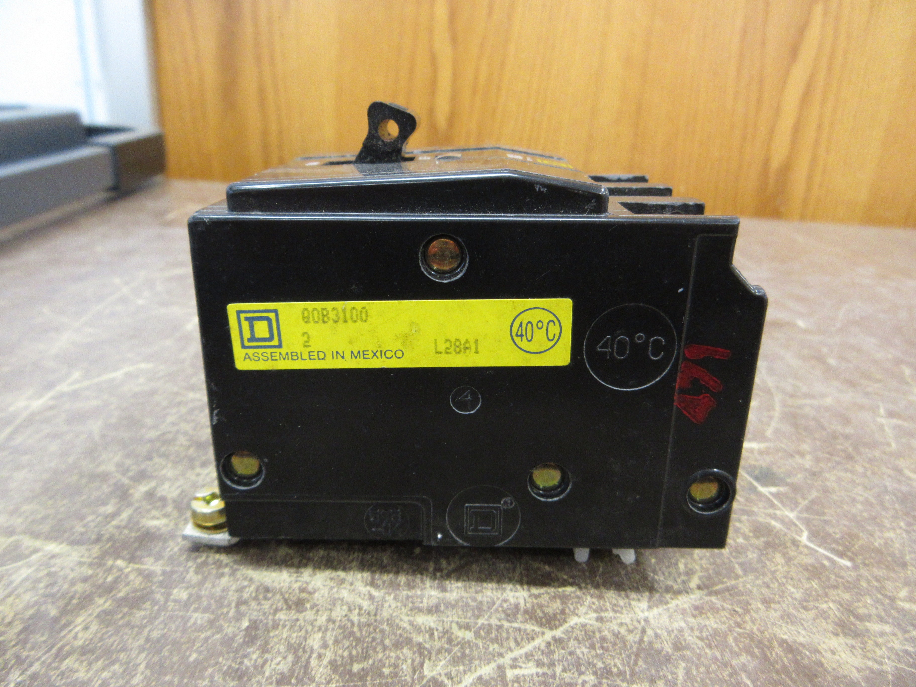 Square D Bolt-On Circuit Breaker QOB3100 100A 240V 3P Used