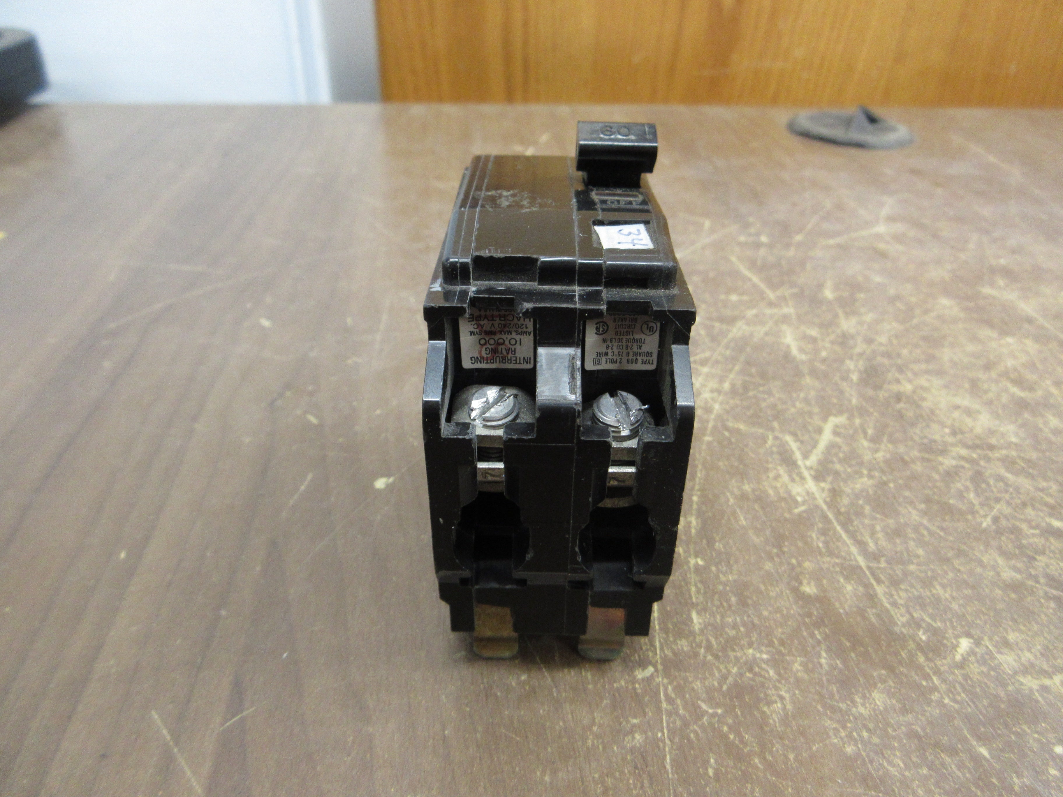 Square D Bolt-On Circuit Breaker QOB260 60A 240V 2P Used