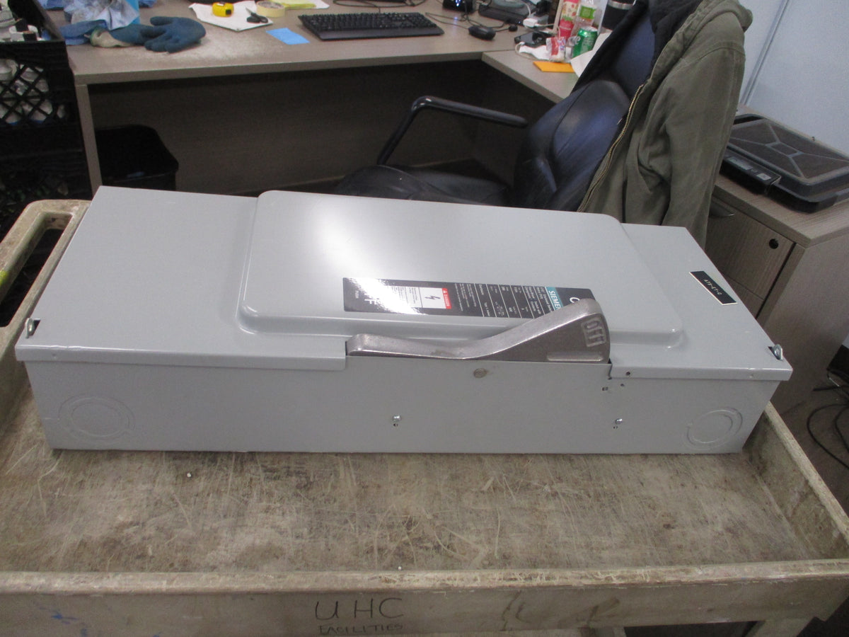 Siemens Fusible Safety Switch/Disconnect F354 200A 600V 3P Used
