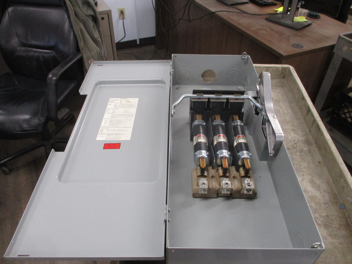 Siemens Fusible Safety Switch/Disconnect F354 200A 600V 3P Used