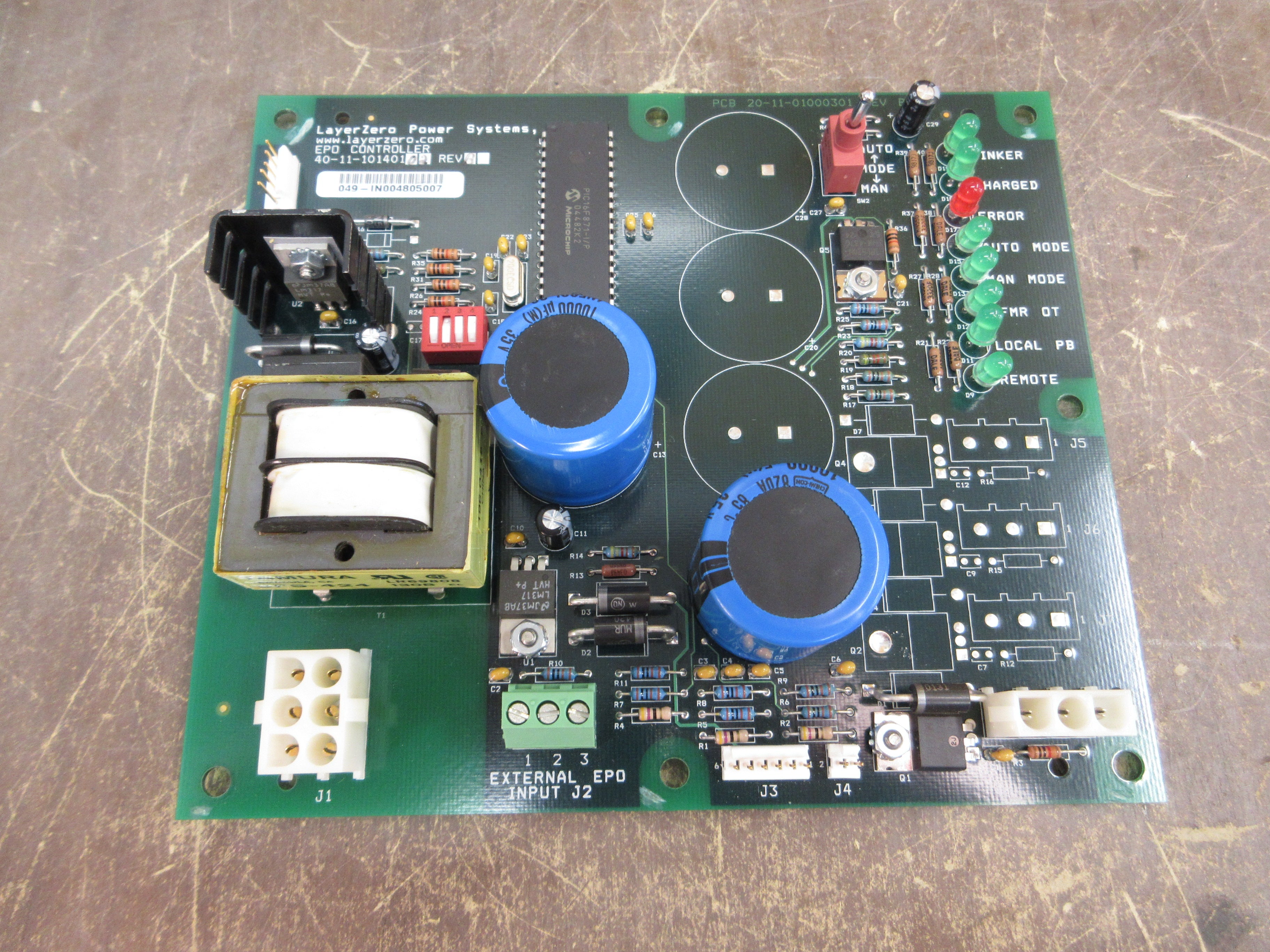 LayerZero EPO Controller 40-11-10140102 Rev. B Used