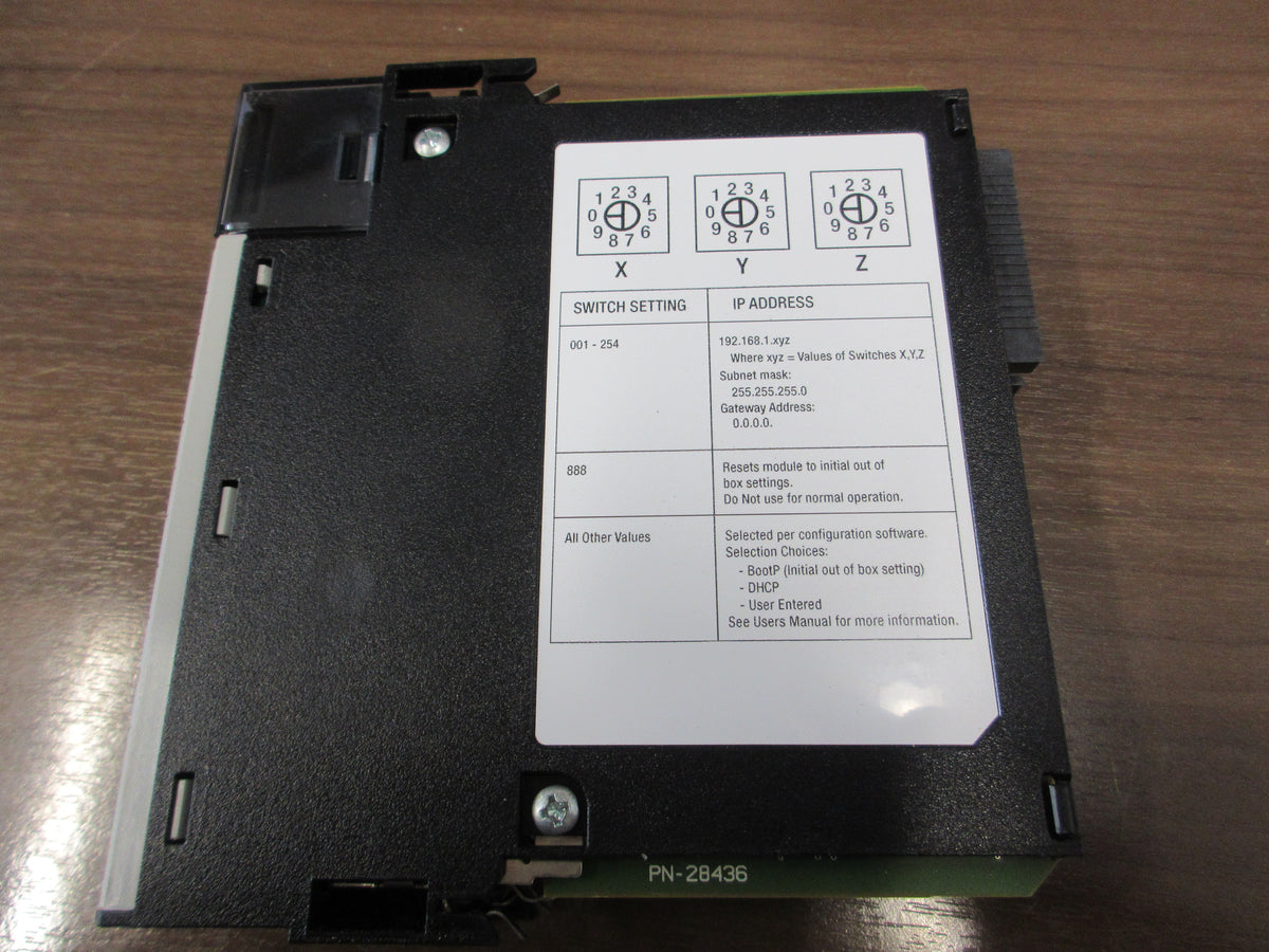 Allen-Bradley ControlLogix Hi-CAP ENET/IP Module 1756-EN2T Ser. C FW: 4.003 Used