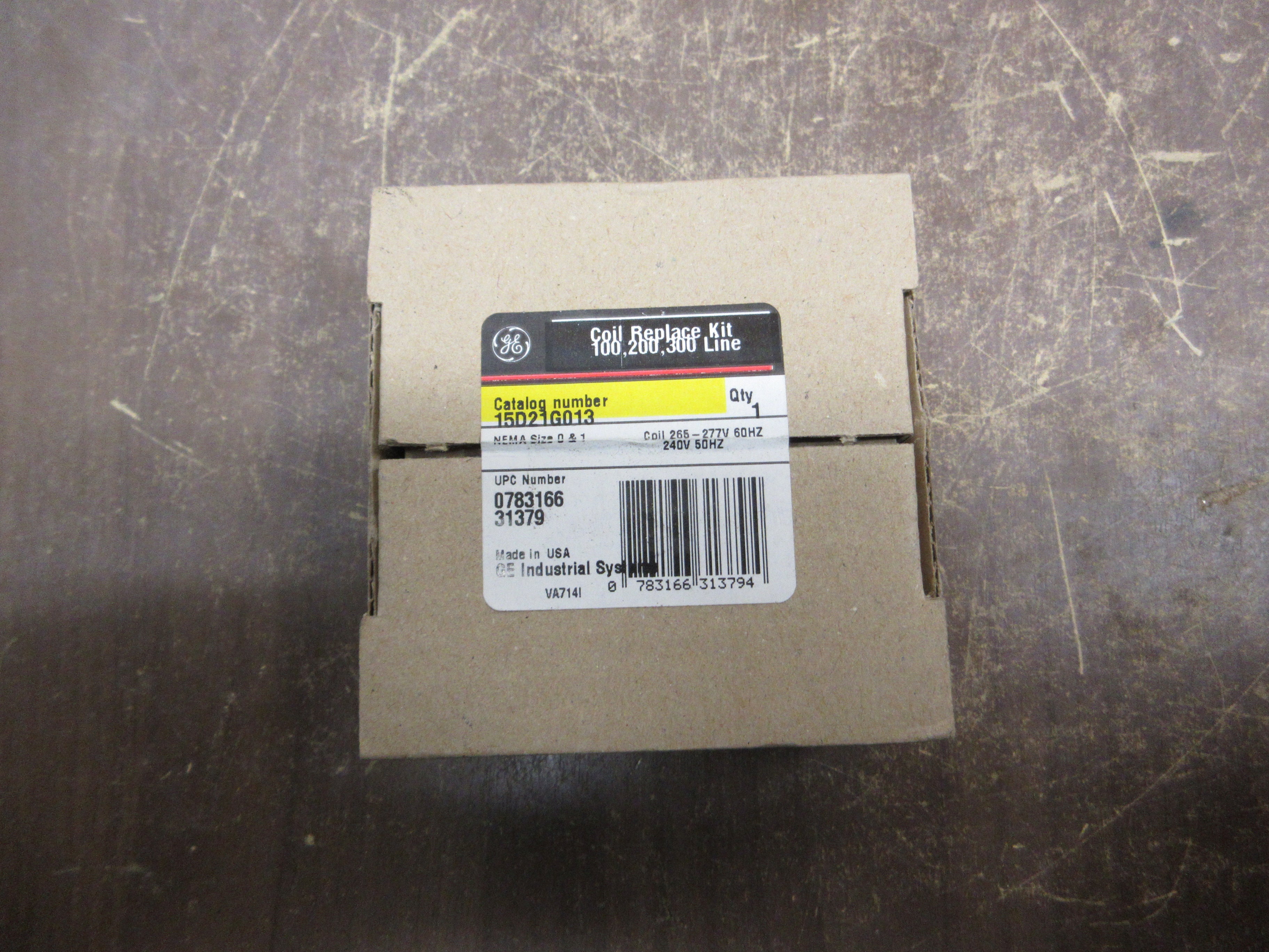 GE Coil Replace Kit 15D21G013 Nema Size 0/1 265-277V@60Hz, 240V@50Hz New Surplus