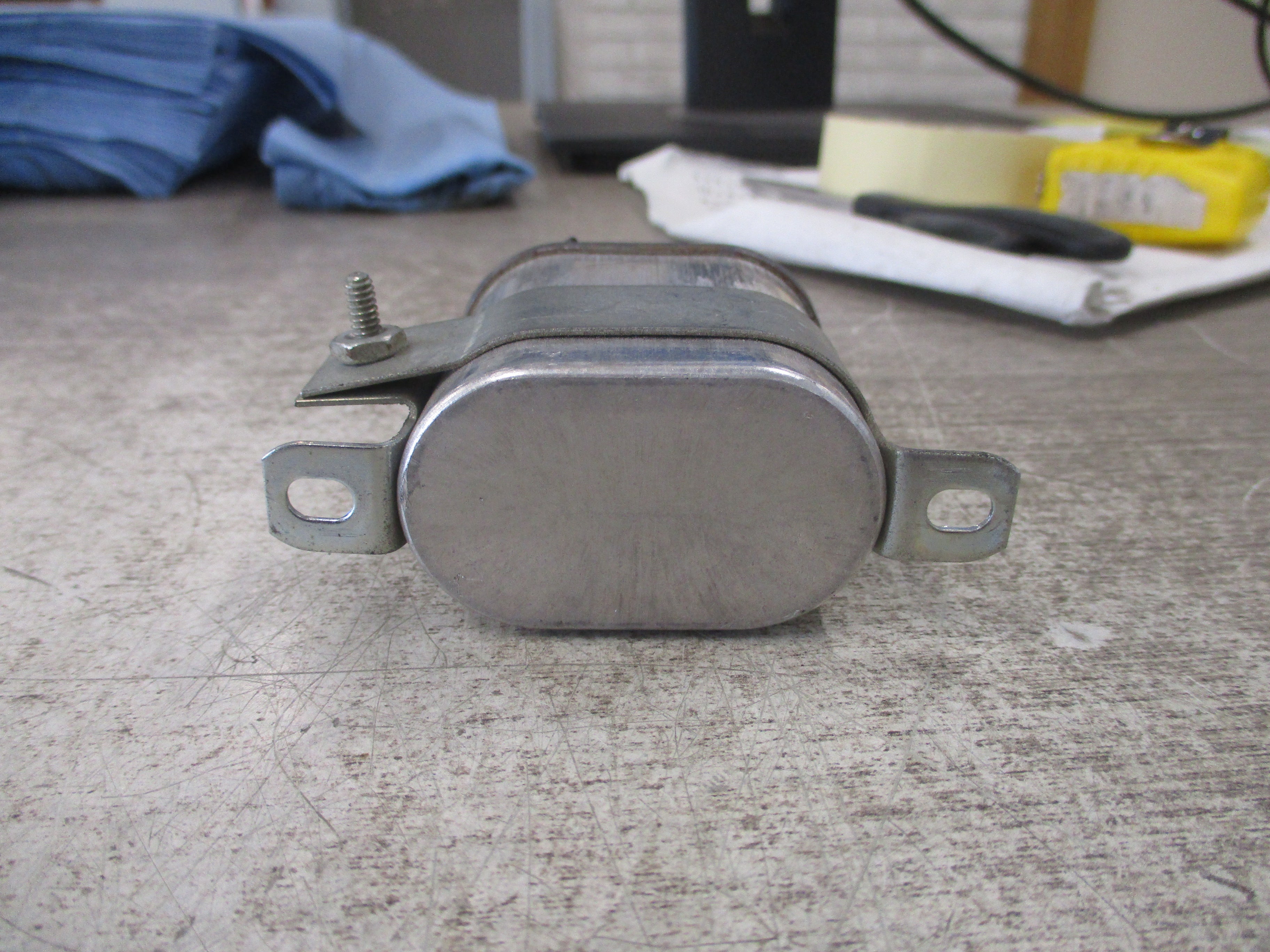 GE Capacitor A28F5602 0.25uf 2000VDC W/Mount Used