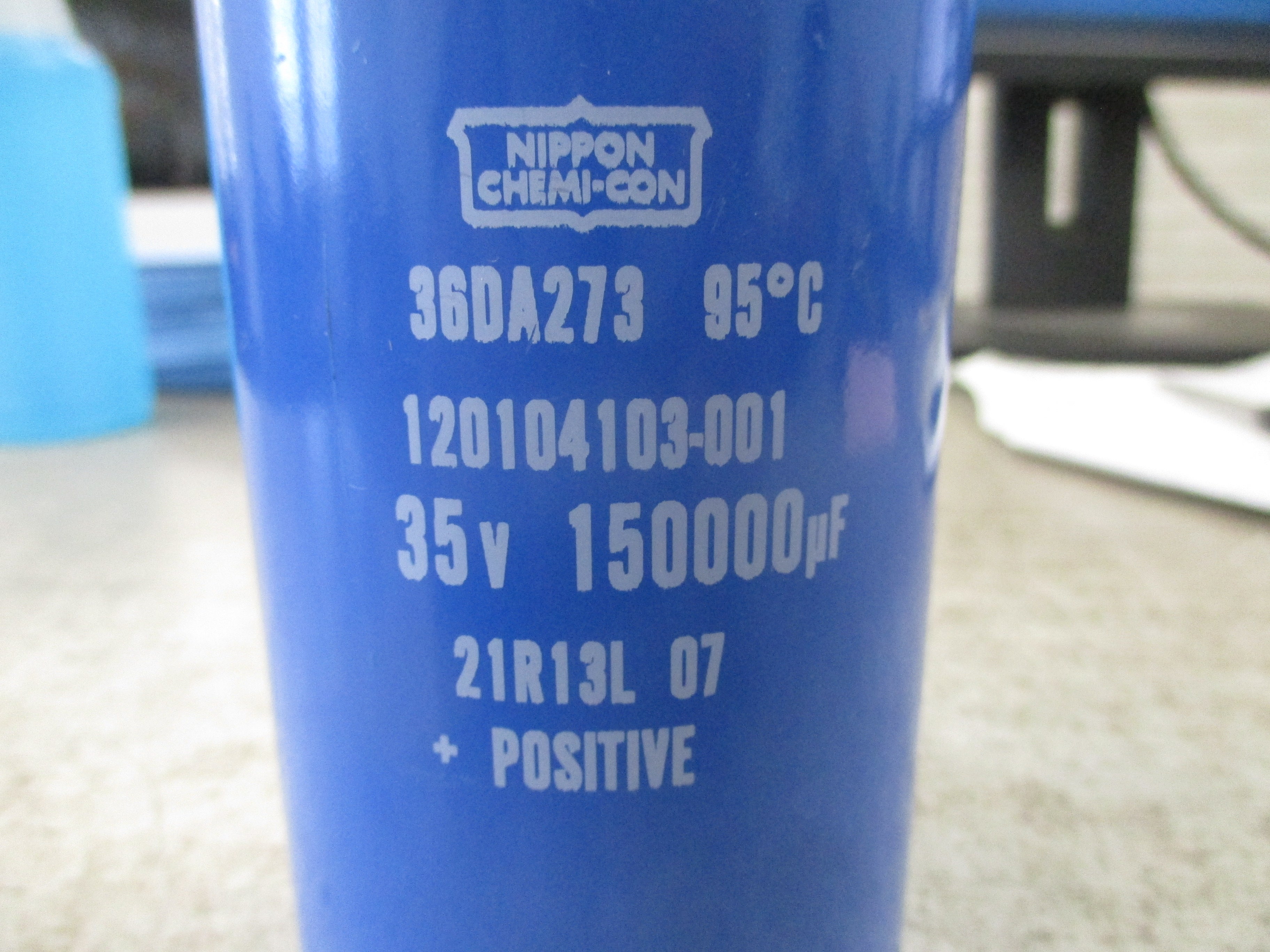 Nippon Chemi-Con Capacitor 12004103-001 35V 150,000uf Used
