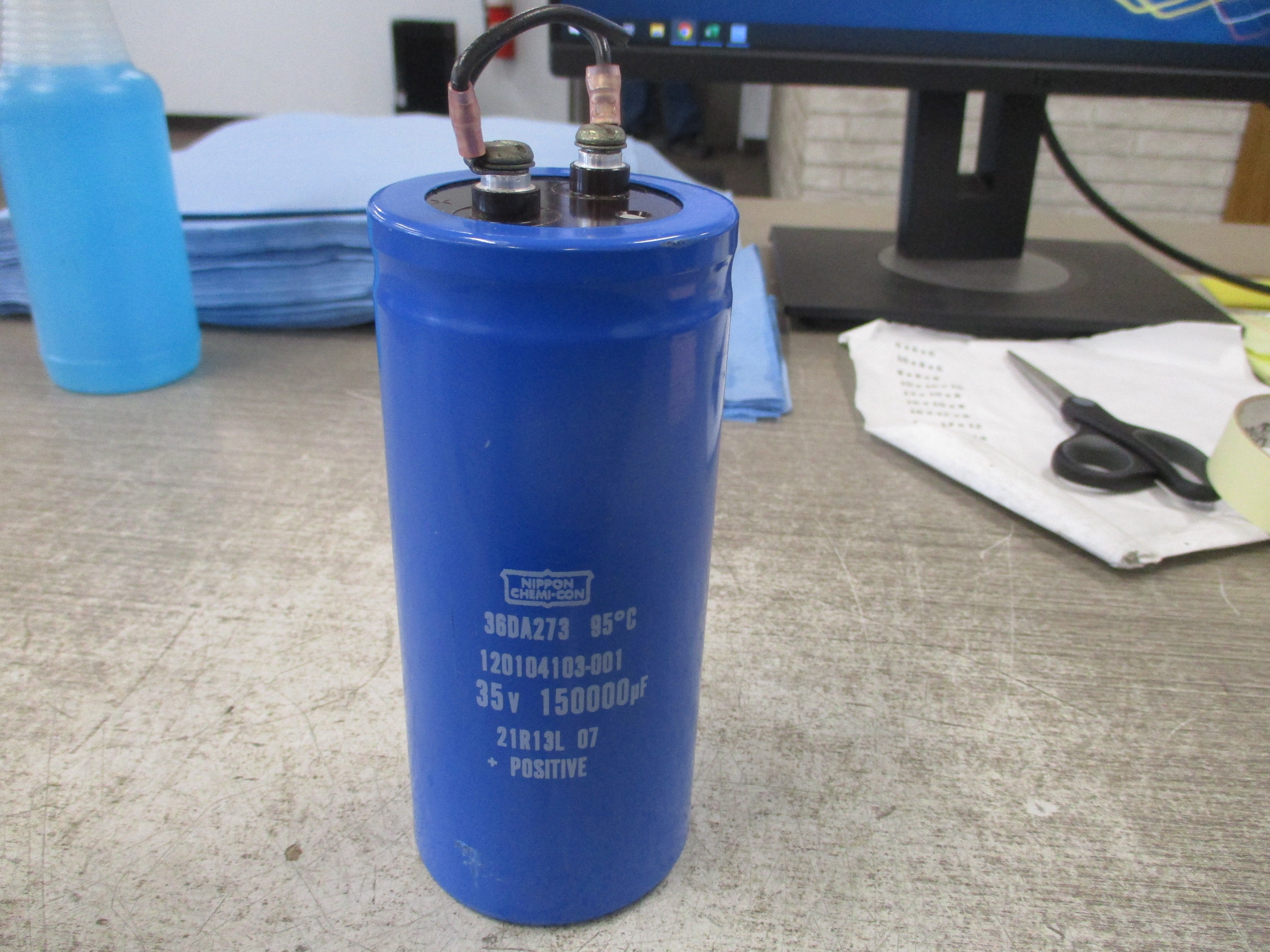 Nippon Chemi-Con Capacitor 12004103-001 35V 150,000uf Used