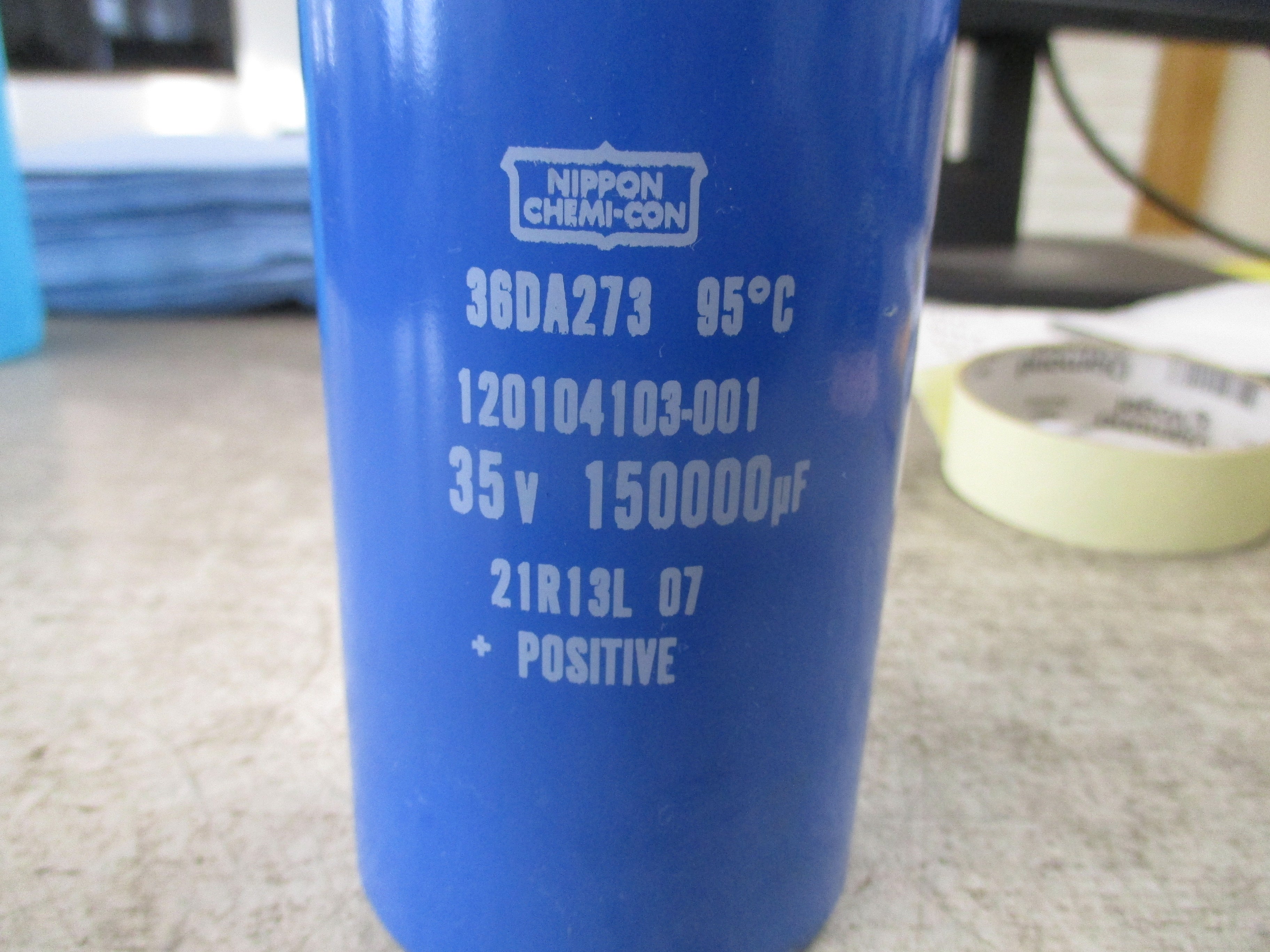 Nippon Chemi-Con Capacitor W/KBS Board 120104103-001 35V 150,000uf