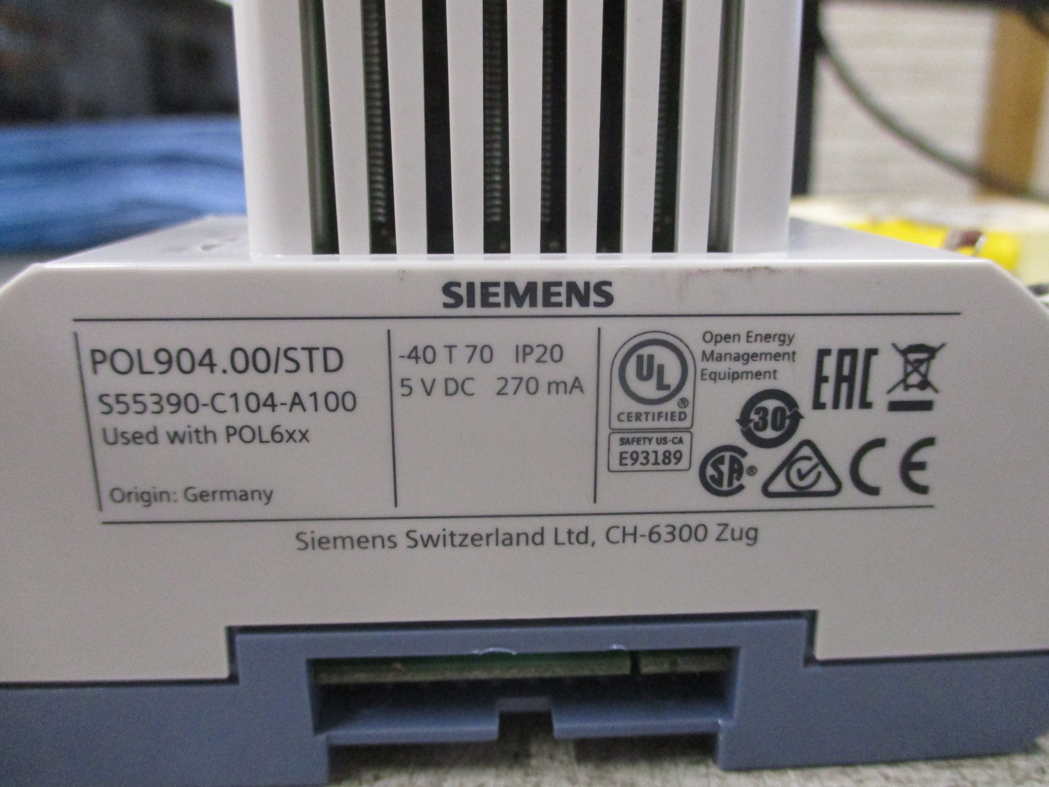 Siemens POL904.00/STD Communication Module S55390-C104-A100 Used