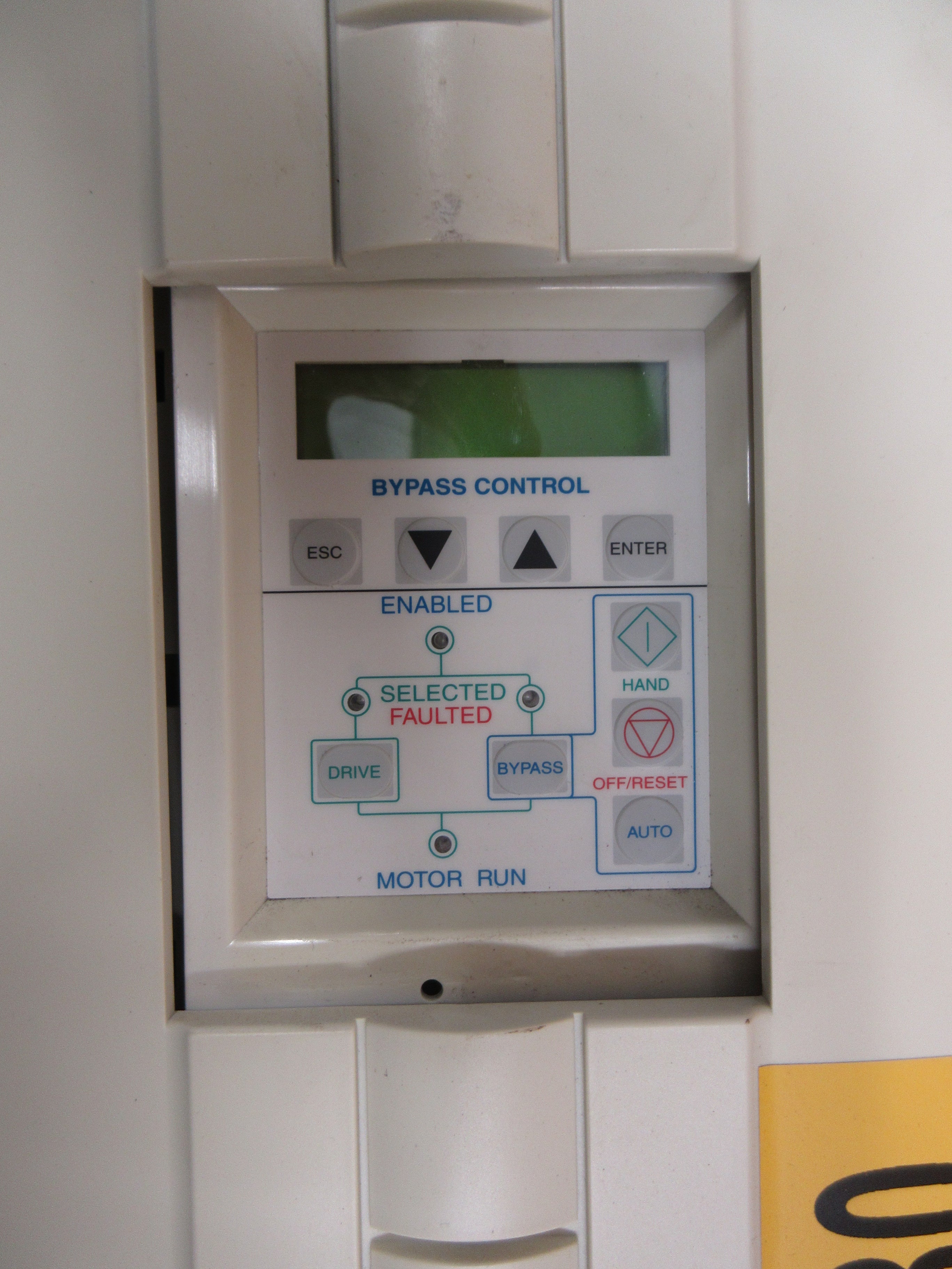 ABB ACH550 AC Drive w/Bypass ACH550-VCR-031A-2+F267 10HP 3Ph Used