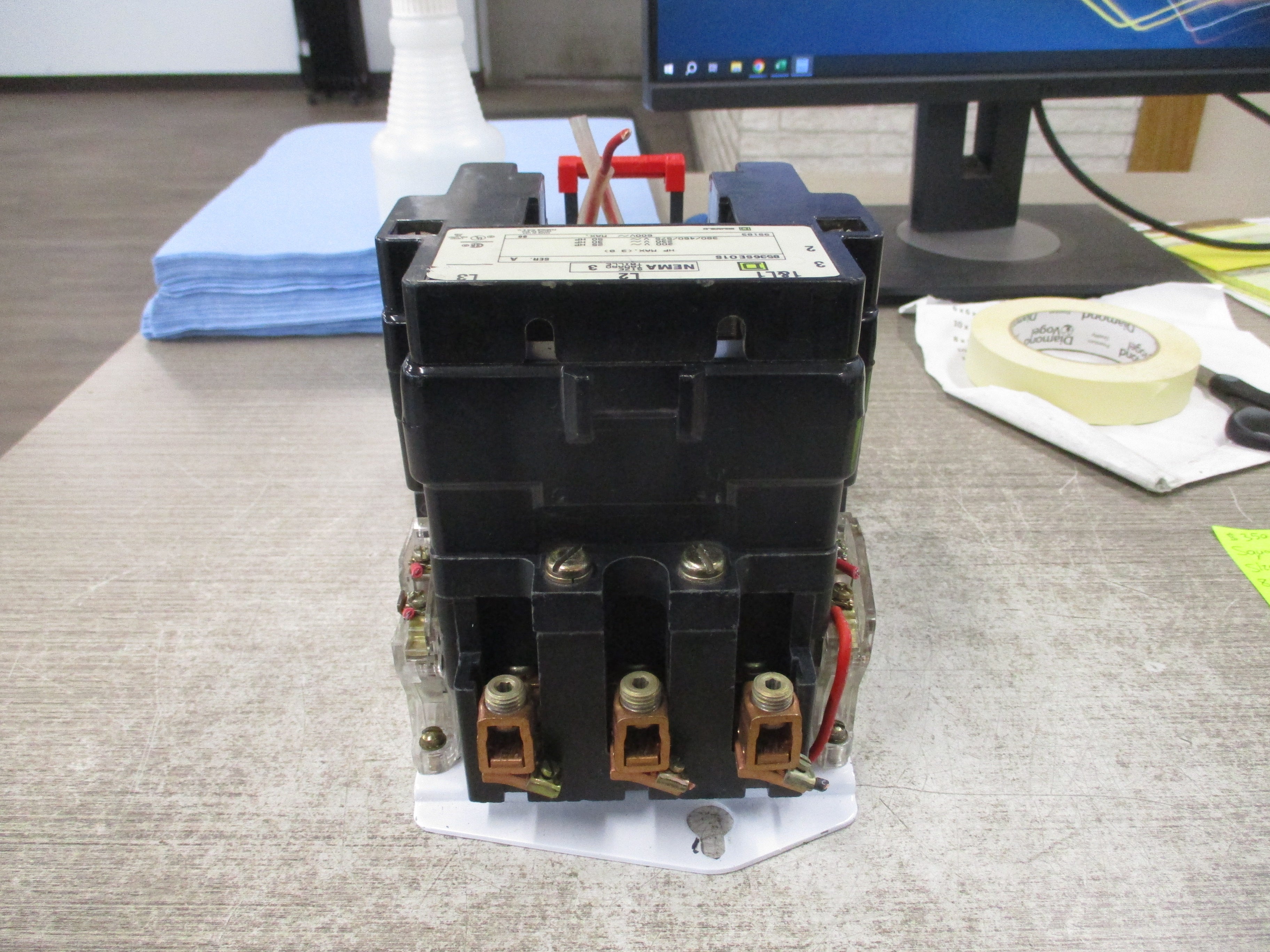 Square D Size 3 Starter 8536SEO1S Ser. A 600V *No Coil* Used