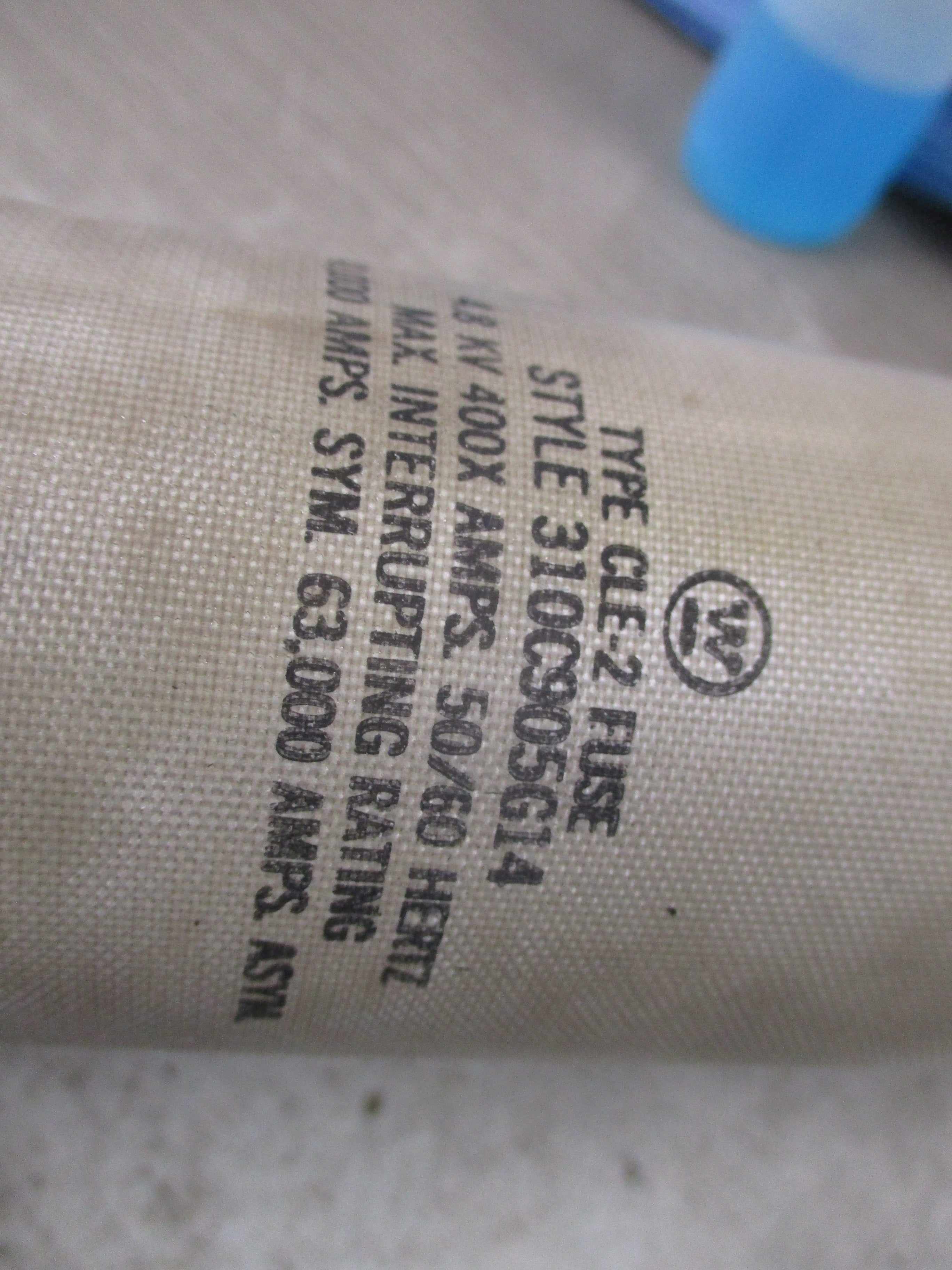 Westinghouse Type CLE-2 Fuse 310C905G14 Used