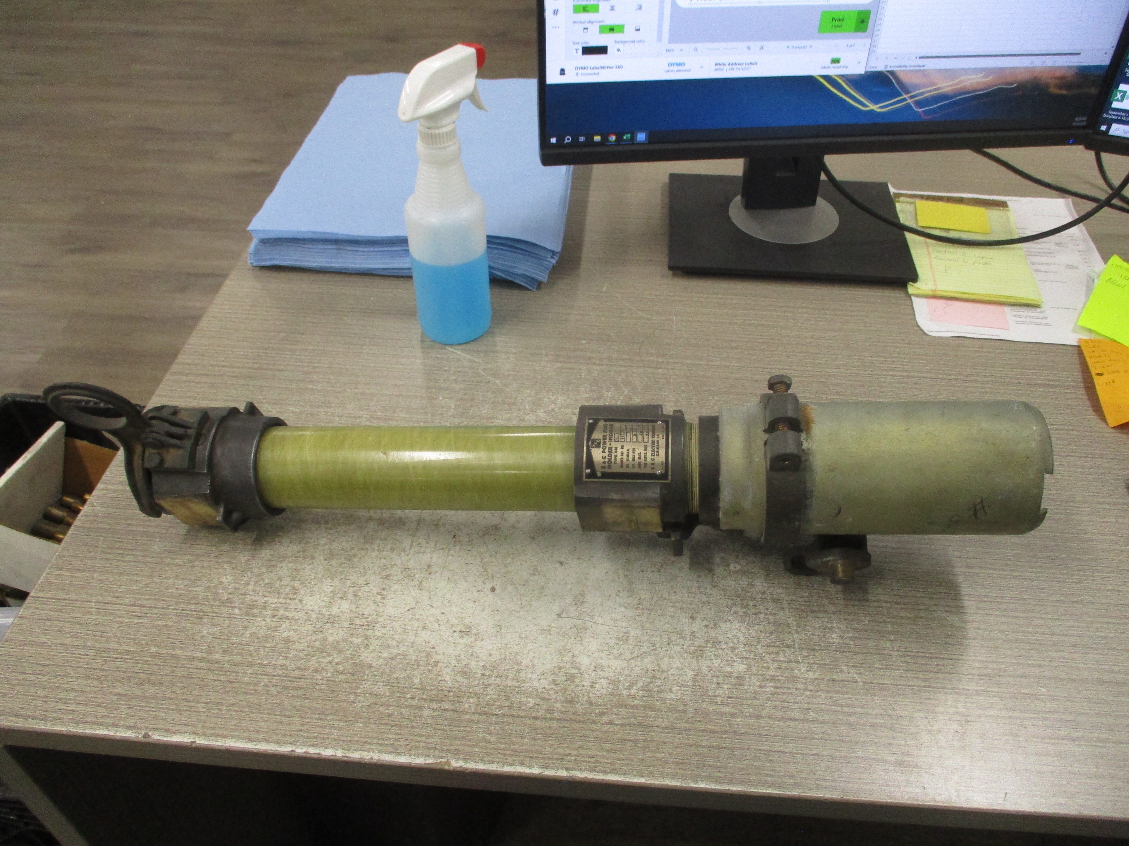 S&C SM-5C Fuse Holder 86691 400E Max 7.2KV 300E Refill Used