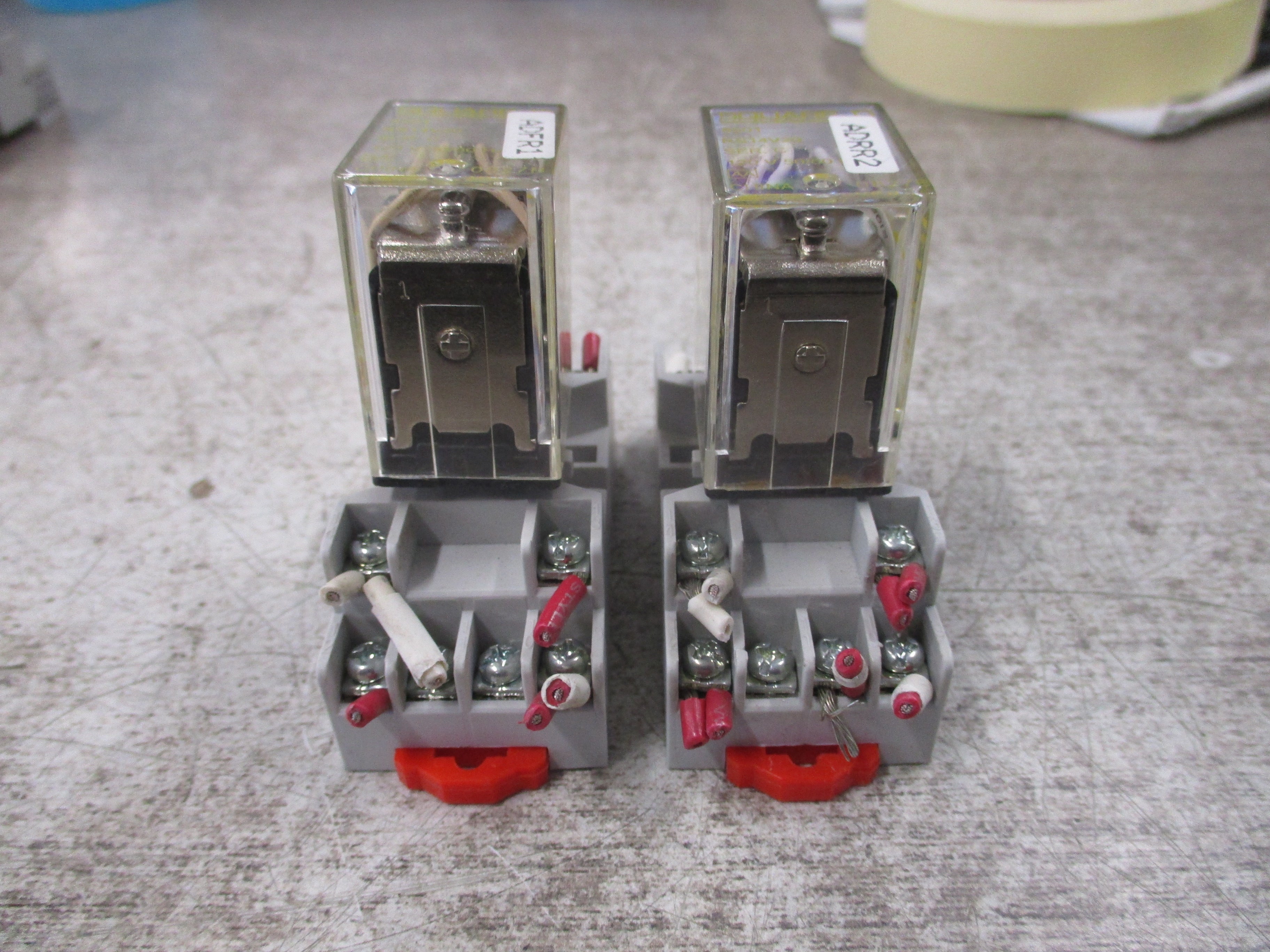 Square D Relay 8501 RS14V20 Ser. C 120V Coil W/Base *Lot of 2* Used