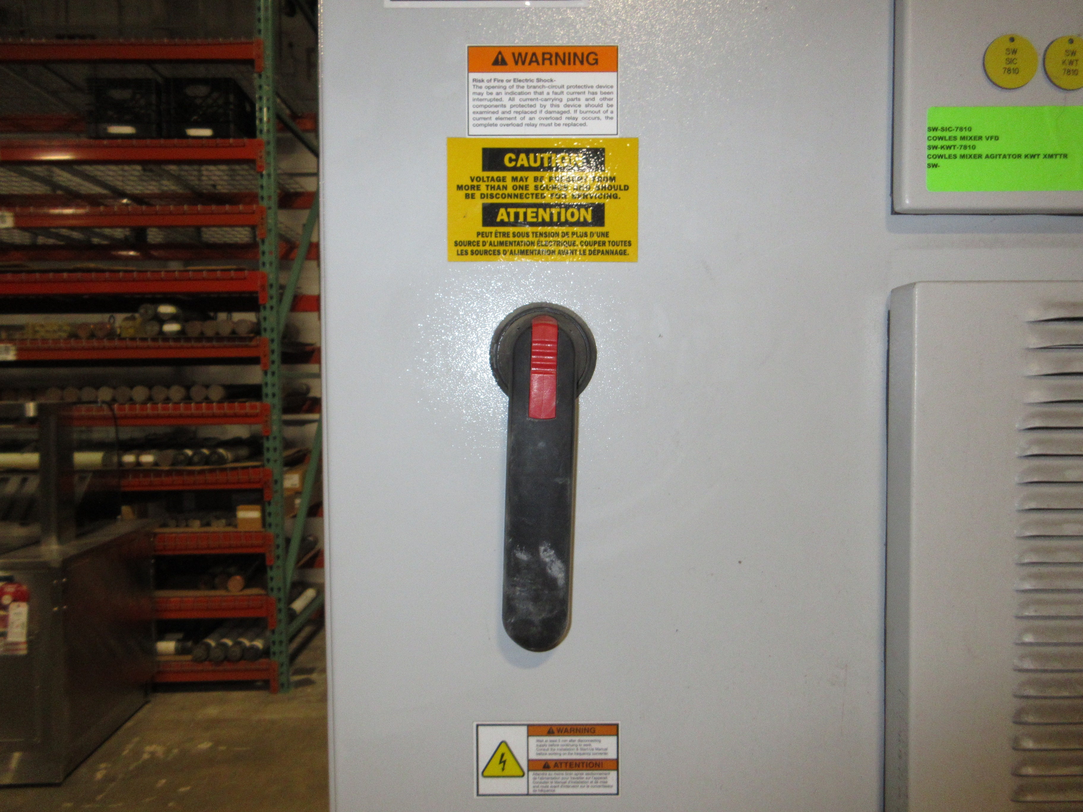 ABB ACS800 AC Drive ACS800-PC-0170-5+B055+K454 150HP 3Ph Breaker Disconnect Used