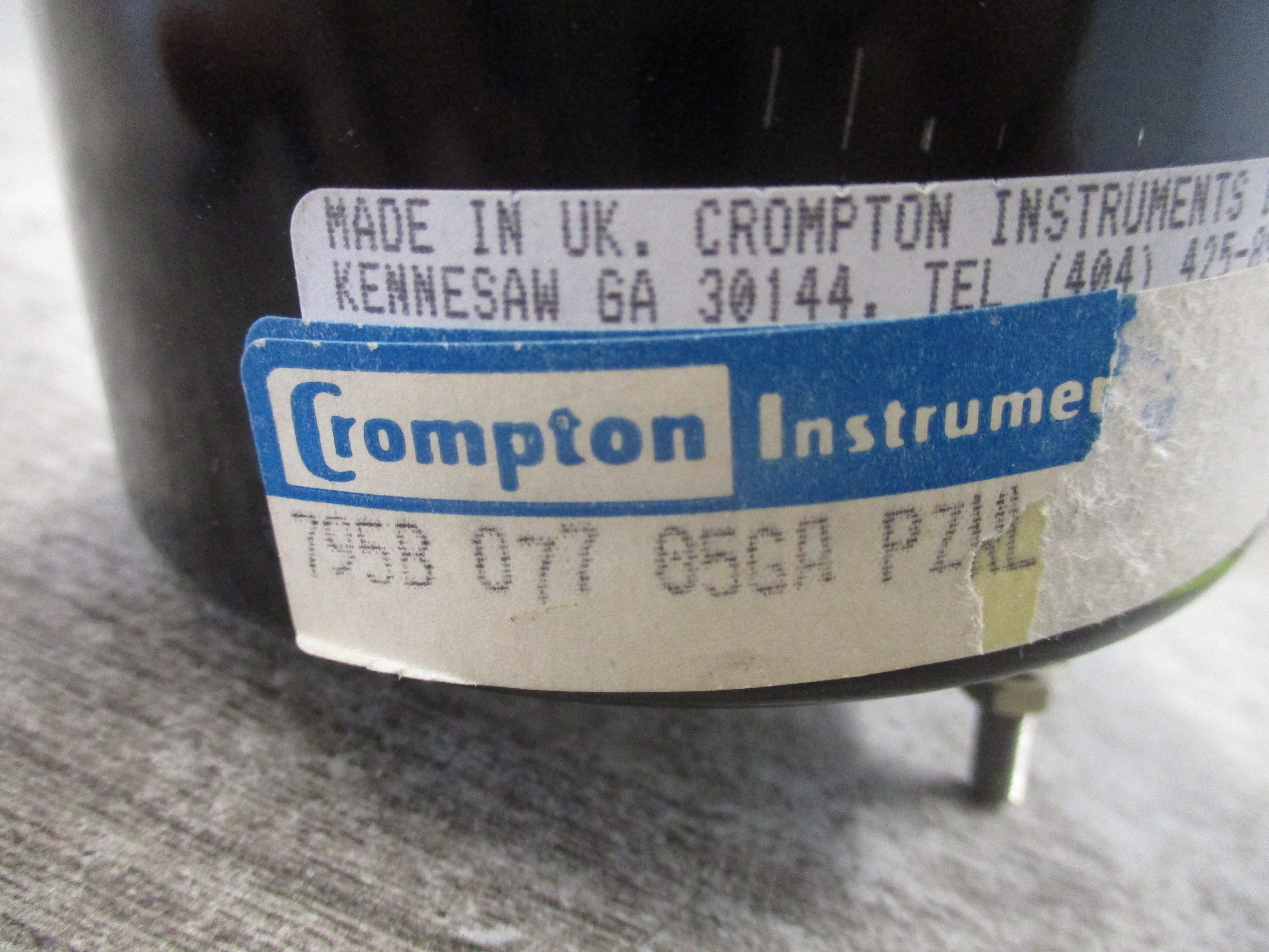 Crompton AC Voltmeter 795B 077 05GA PZWL Range: 0-5250V Used