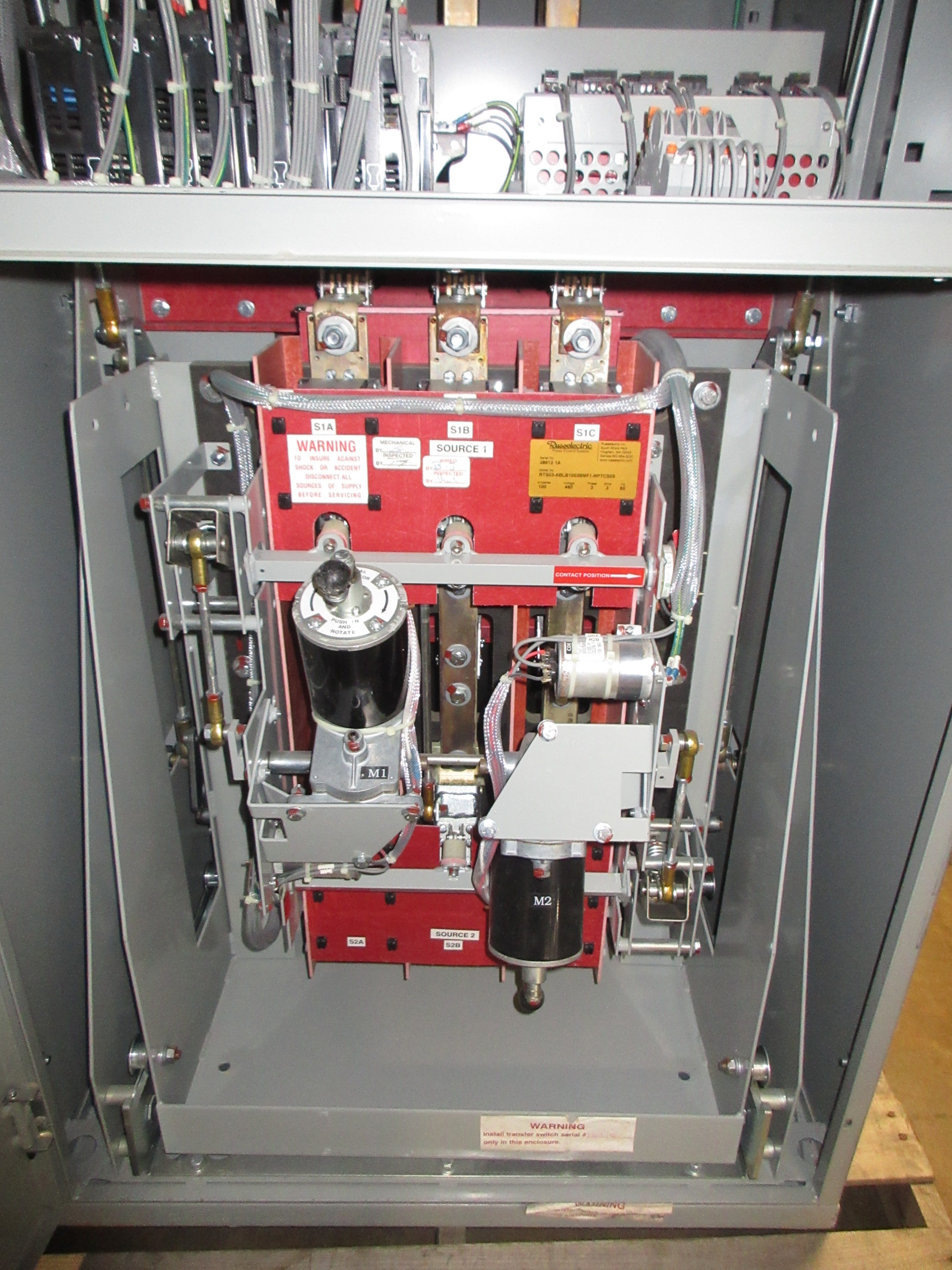 Russelectric Automatic Transfer Switch w/ Bypass RTS03-ABLB1003BMF1-RPTCS05 Used