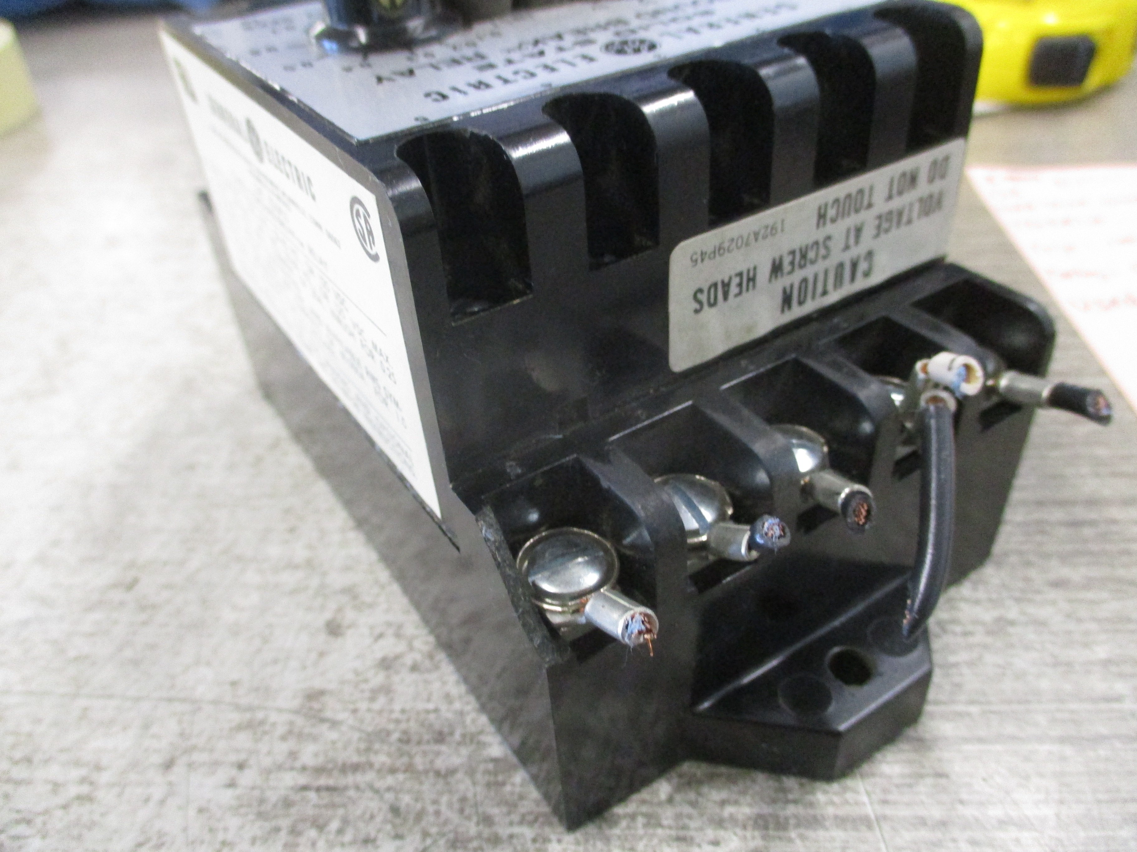 GE Solid State Ground Break Relay TGSR12 Trip: 100-1200A Delay: 0-1 sec