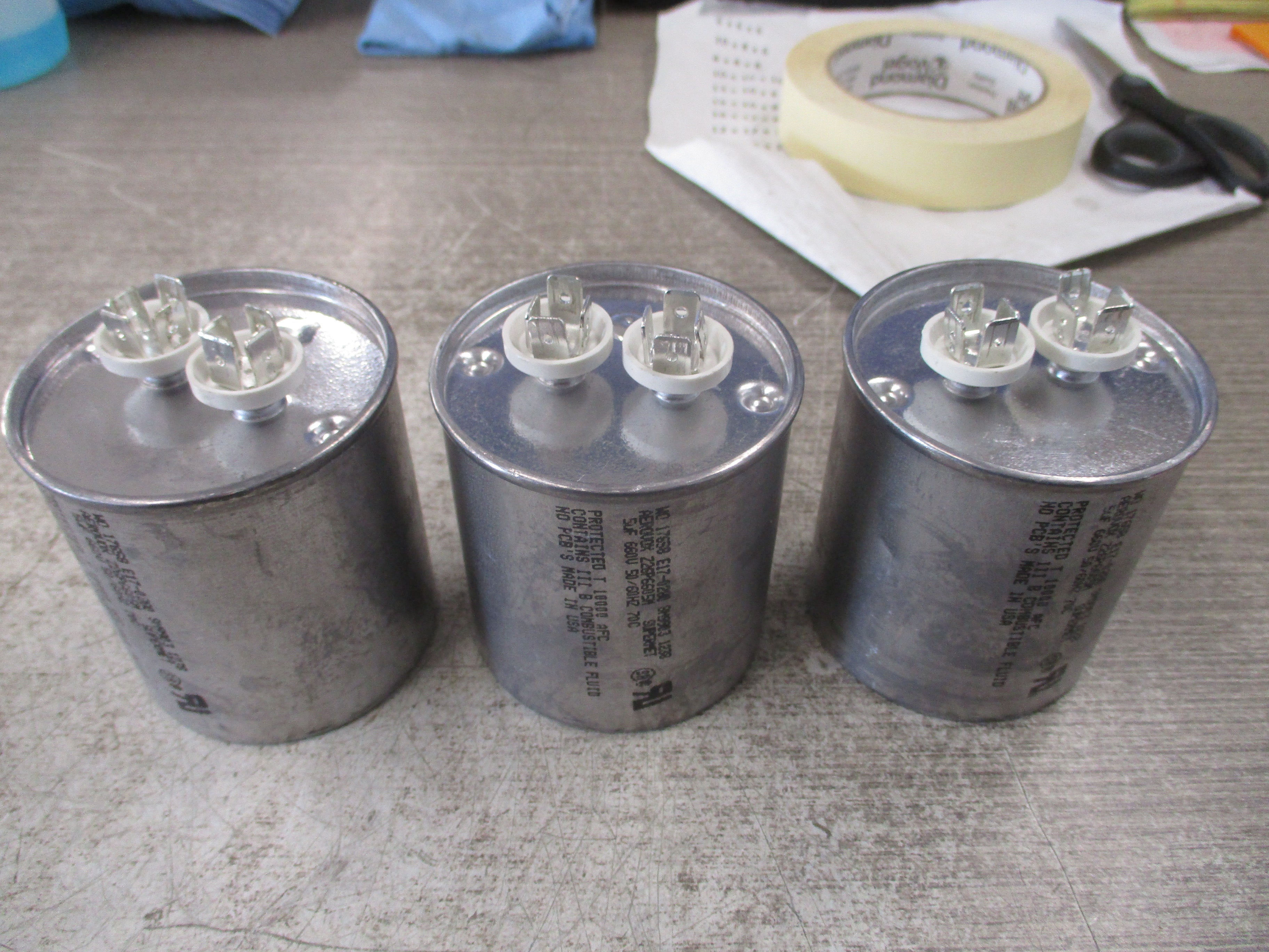 Aerovox Capacitor Z26P6605M 5uf 660V 50/60Hz *Lot of 3* Used