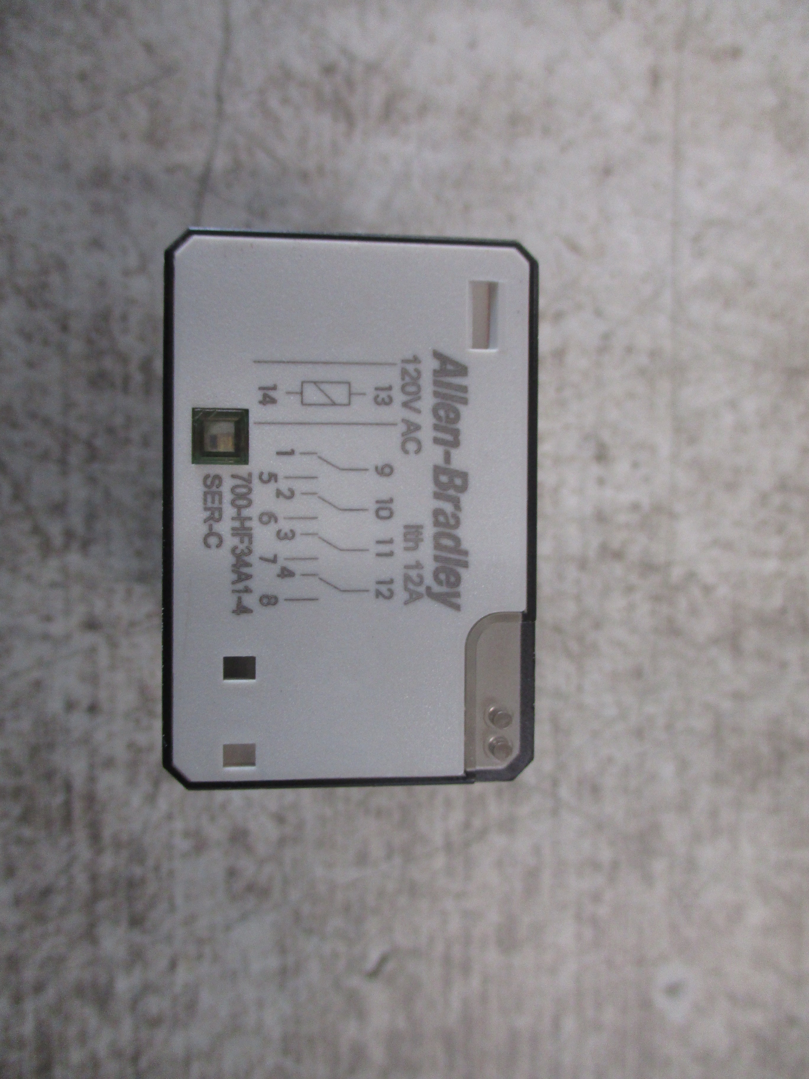 Allen-Bradley Relay 700-HF34A1-4 Ser. C 120V Coil Used