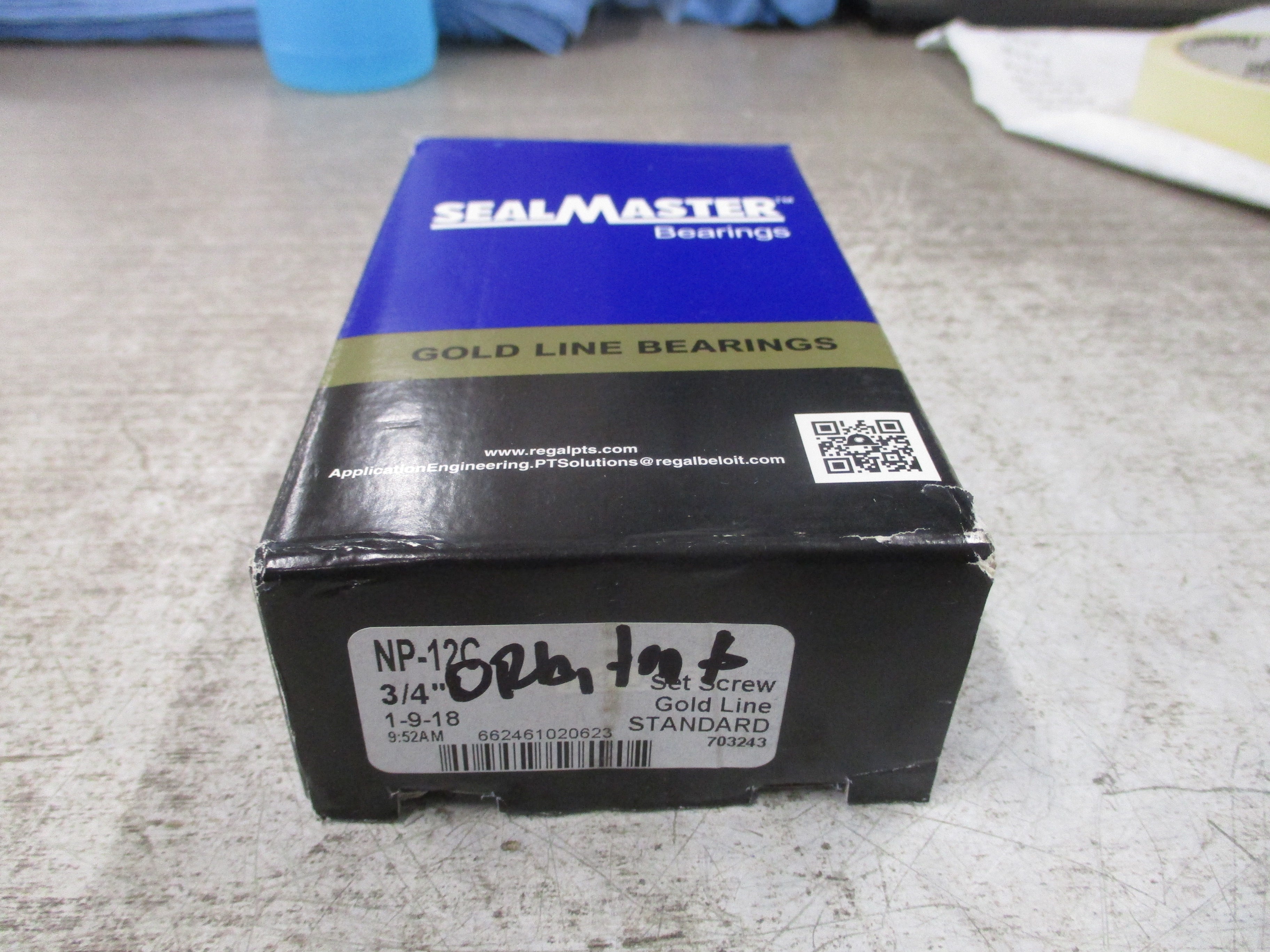 SealMaster Gold Line Pillow Block Bearing NP-12C 3/4" New Surplus