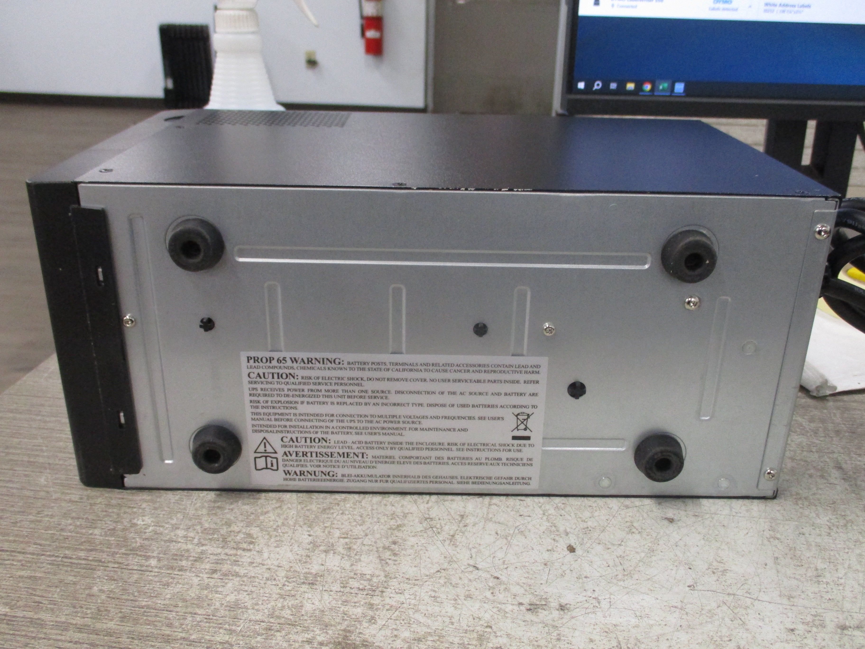 Eaton 5SC750 UPS 9210-3134-00P Rev. 0A 750VA Input: 100-120VAC 50-60Hz 7.5A