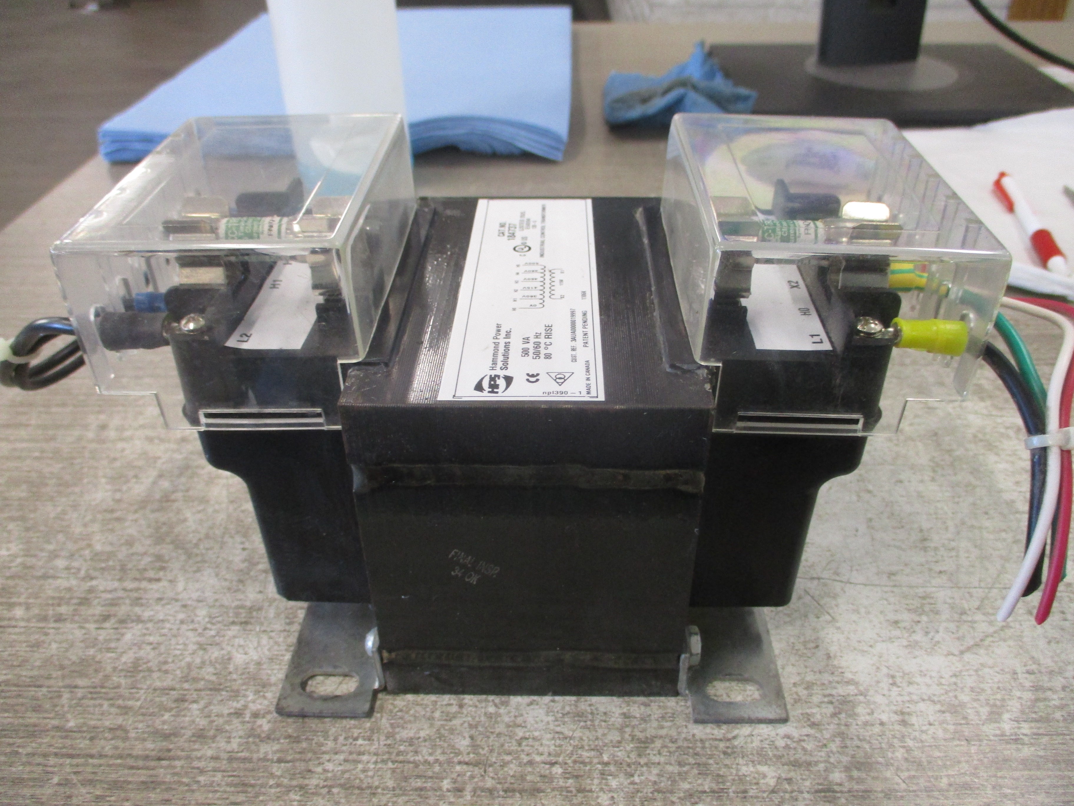 Hammond Control Transformer 184737 500VA Pri: 380/415/460/480/500V Sec: 115V