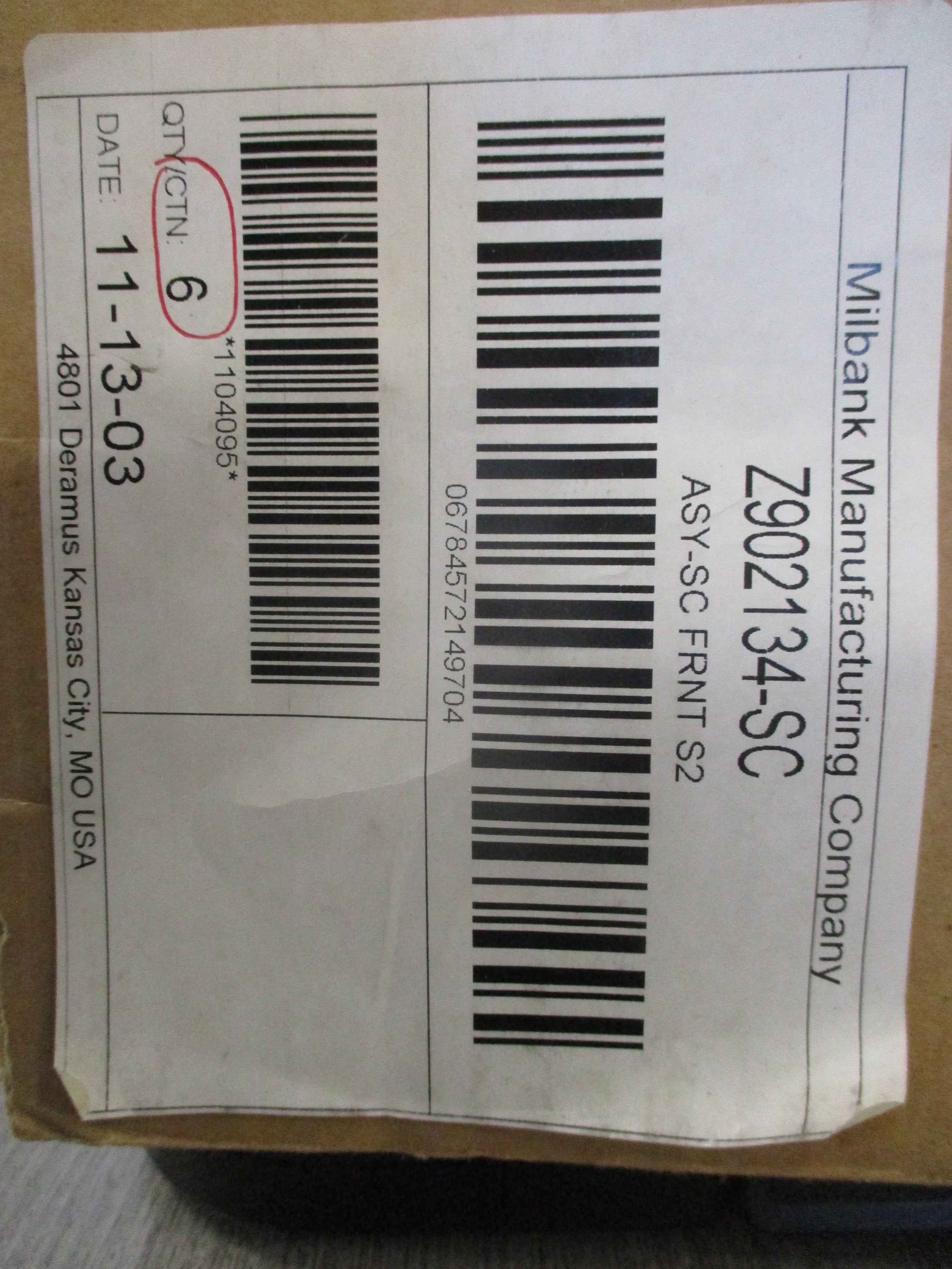 Milbank Meter Socket Blank Assembly Z902134-SC *Box of 6* New Surplus