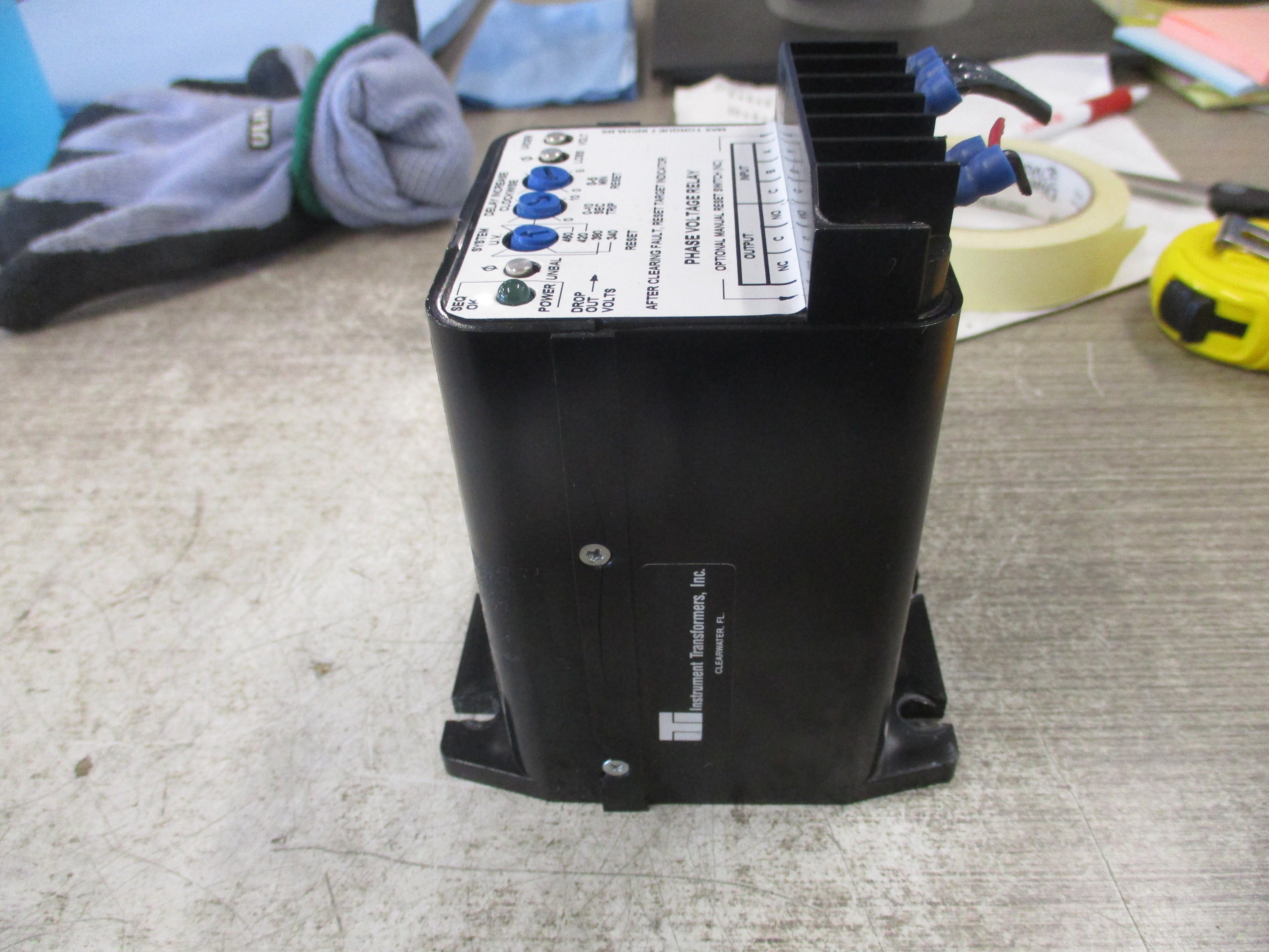 Instrument Transformers Phase Voltage Monitor LPVR-480 360-500V 3Ph 60Hz Used