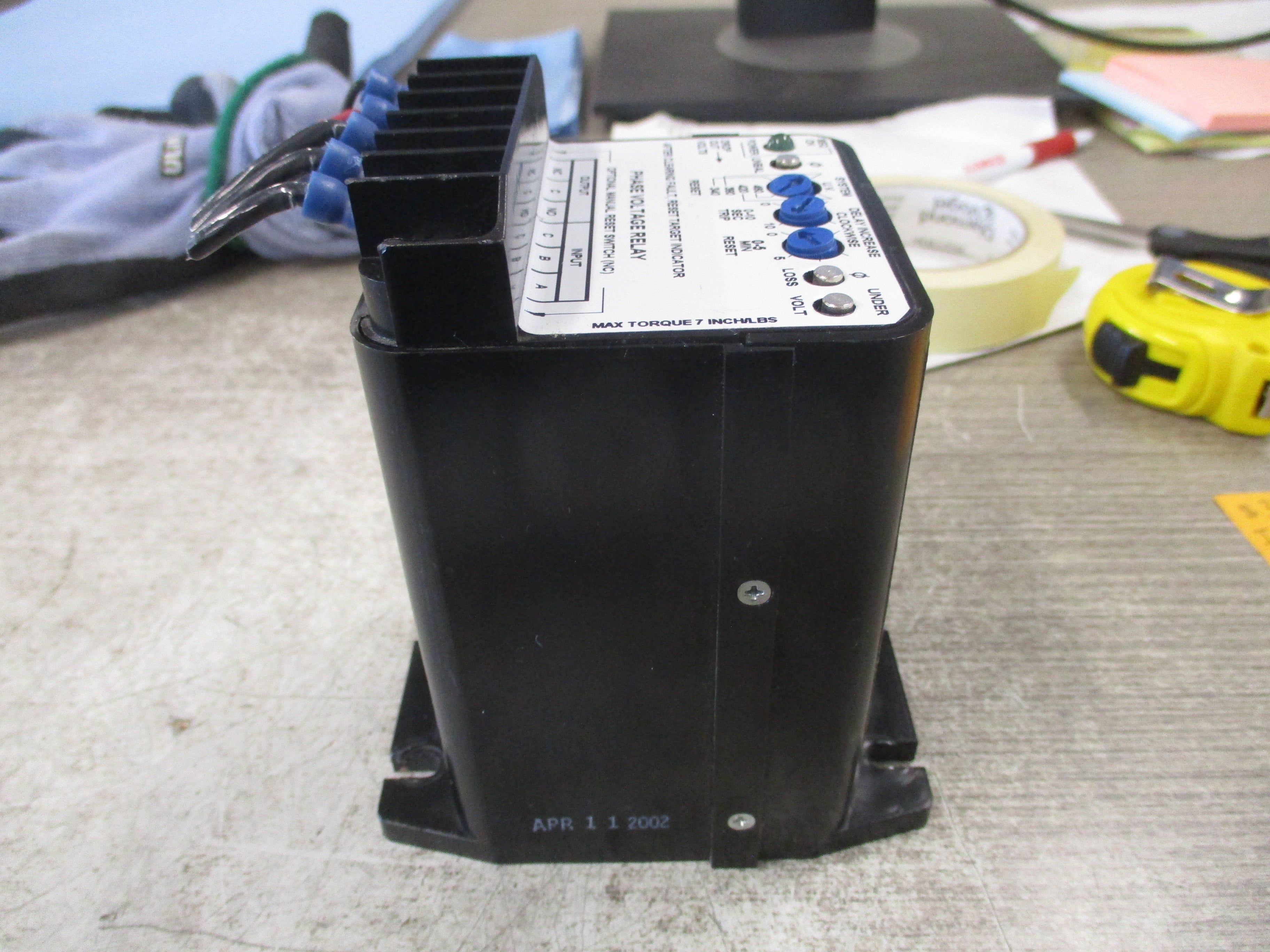Instrument Transformers Phase Voltage Monitor LPVR-480 360-500V 3Ph 60Hz Used