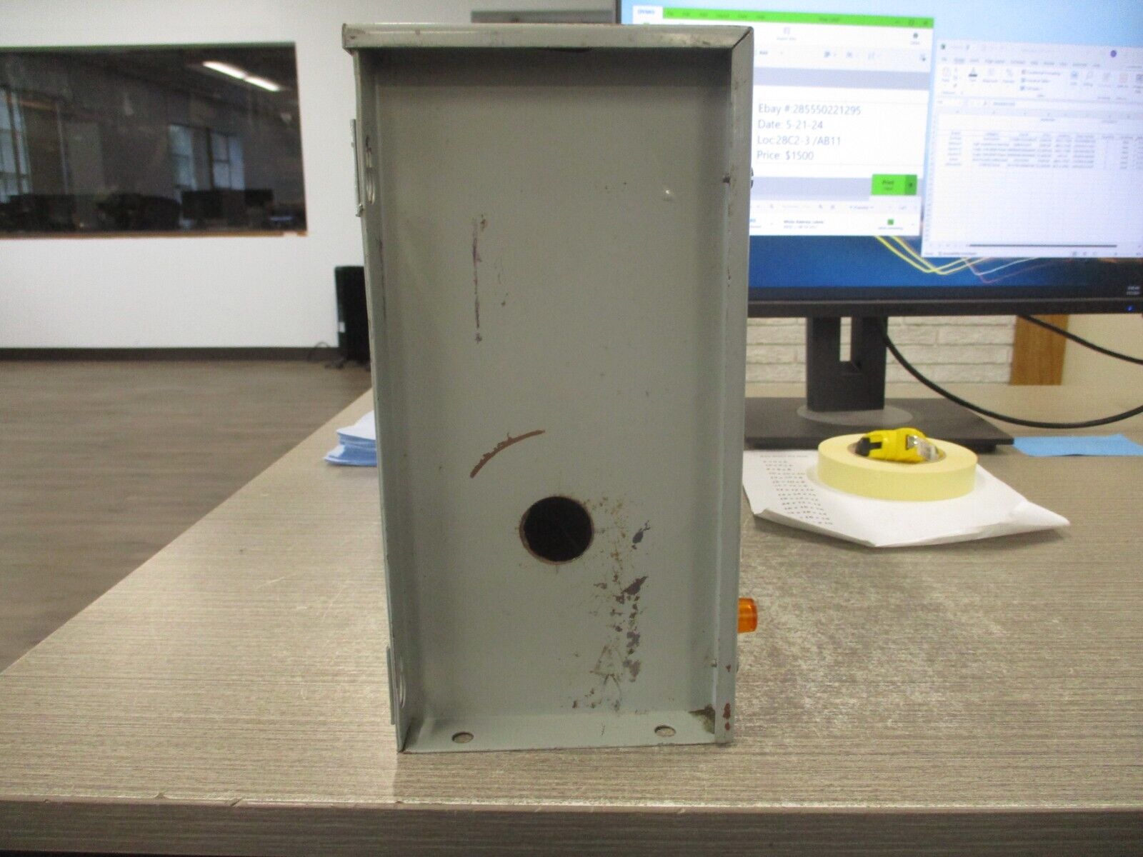 Cornell Dubilier Capacitor IMS2020F33L 20kVAR 480V 3Ph 60Hz *Broken Light Cover*