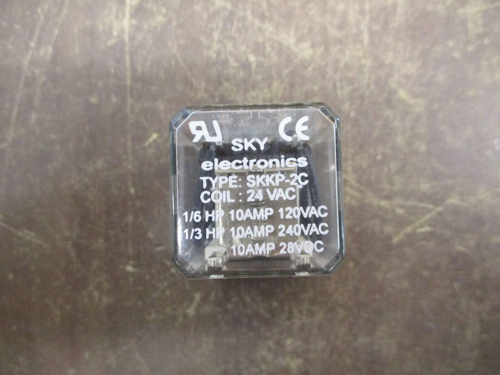 Sky Electronics Relay SKKP-2C 24V Coil w/ Base Used