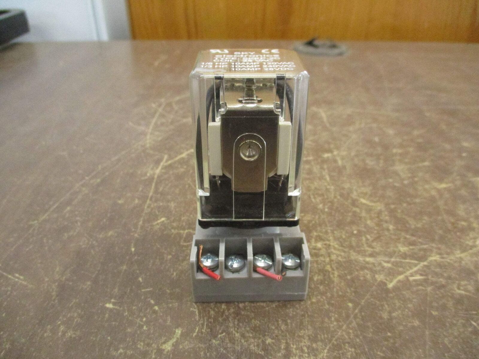 Sky Electronics Relay SKKP-2C 24V Coil w/ Base Used