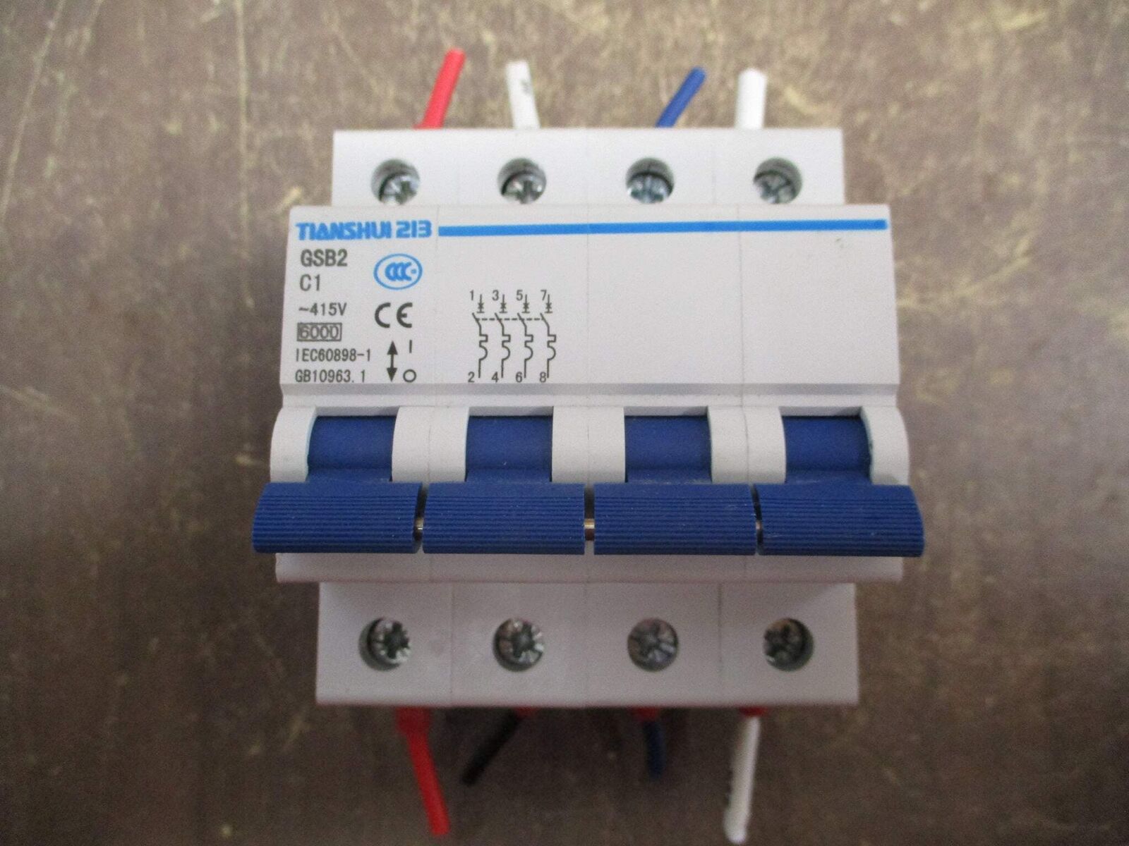 Tianshui 213 Circuit Breaker GSB2 C1 1A 415V 4P Used