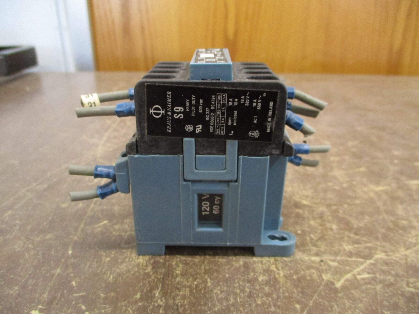 Kraus & Naimer Contactor S9 120V Coil 16A 600V Used