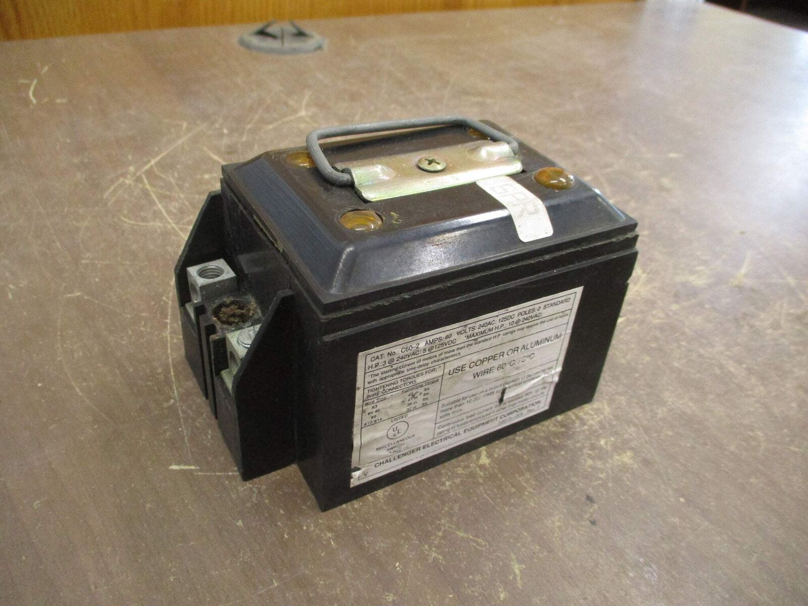 Challenger Pullout Switch C60-2 60A 240V 2P Used