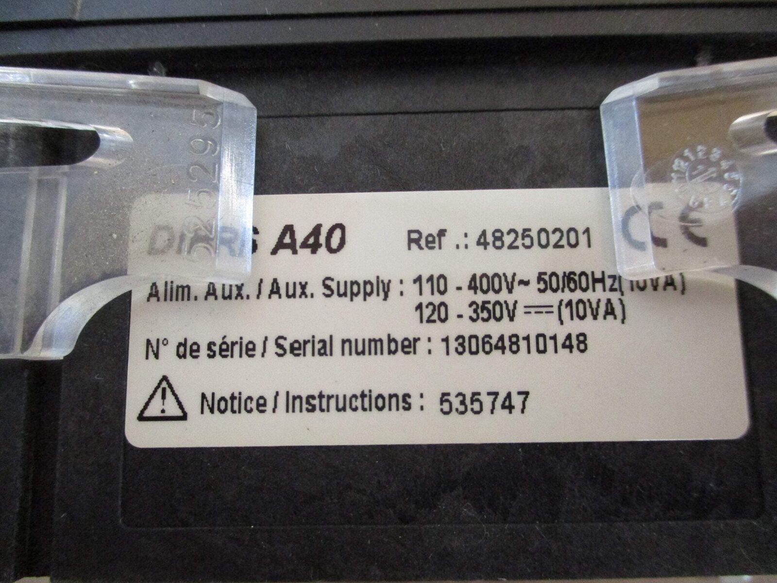 Socomec DIRIS A40 Multifunction Meter 48250201 w/ (4) Mounts Used